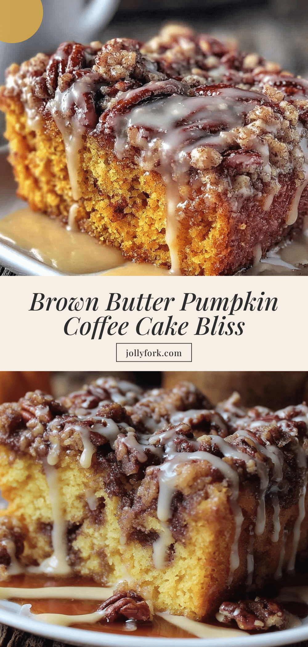 brown butter pumpkin coffee cake recipe