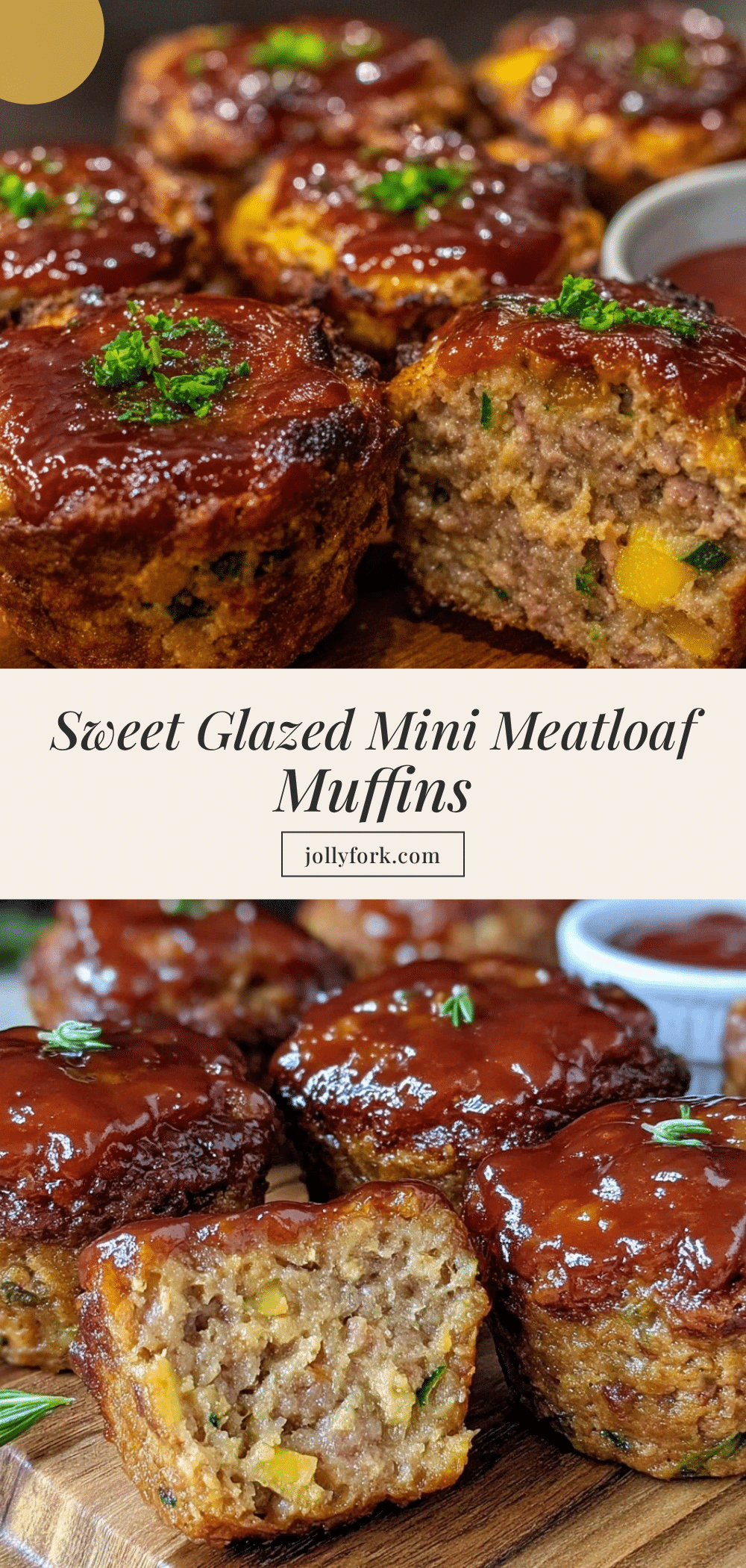 brown sugar glazed mini meatloaf muffins recipe