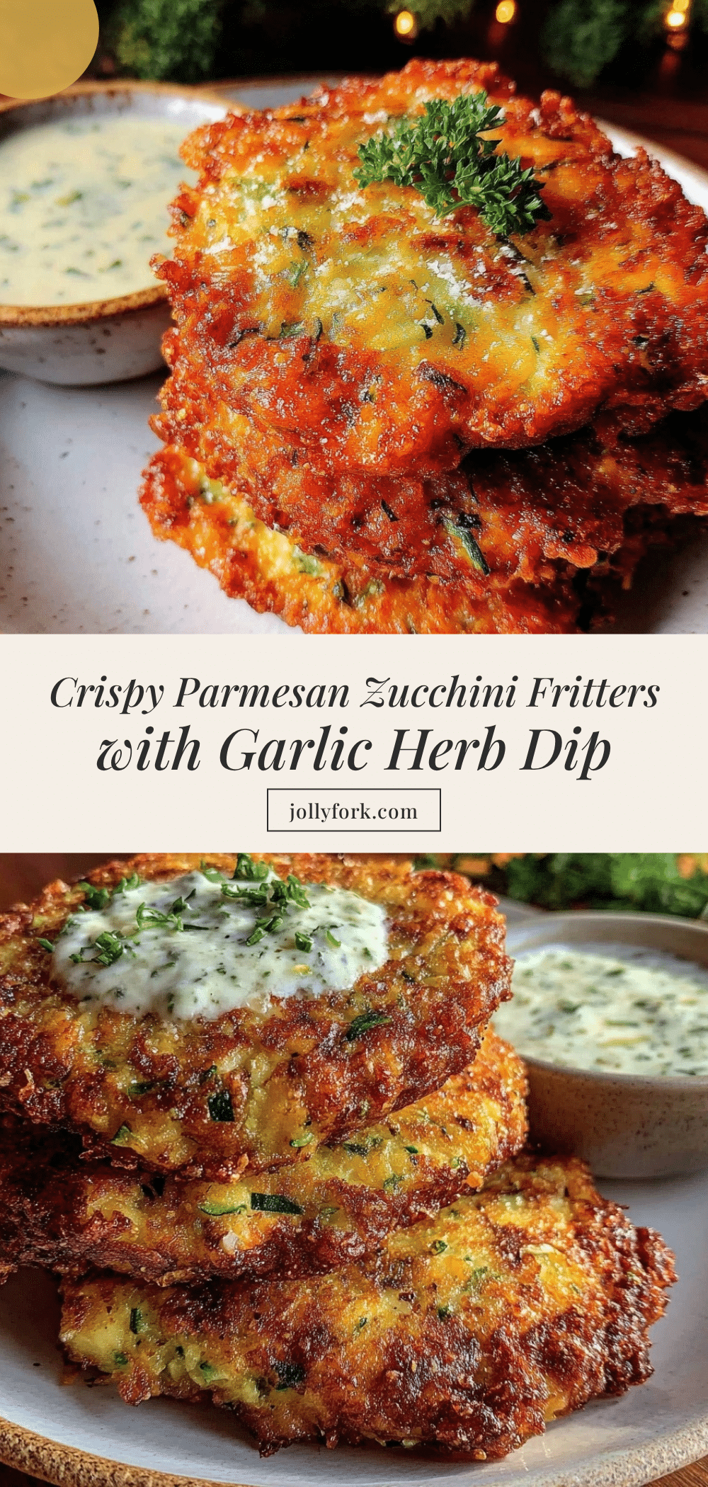 crispy parmesan zucchini fritters recipe