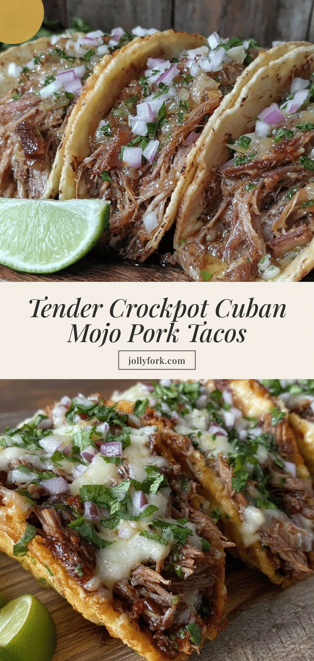 Crockpot Cuban mojo pork tacos recipe