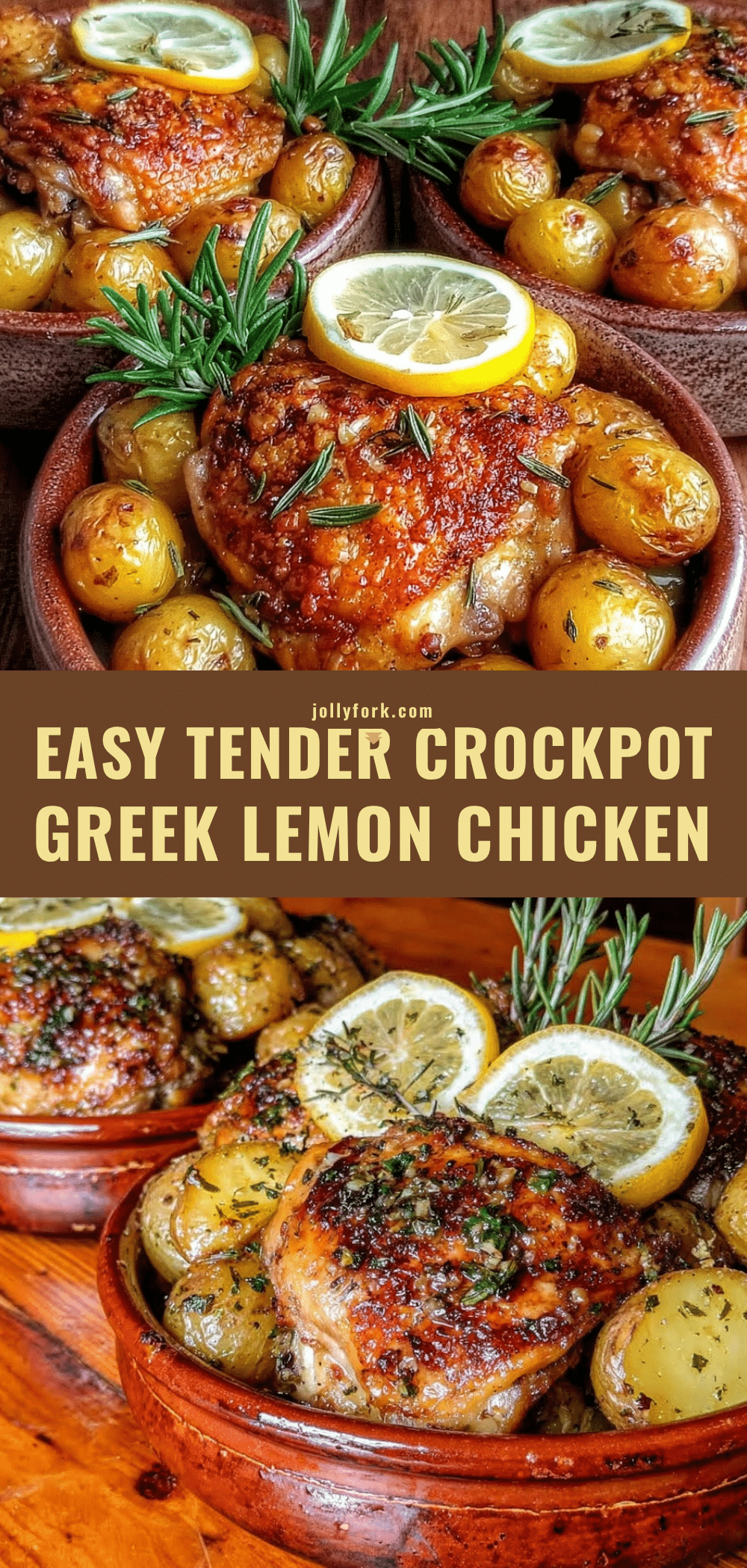 crockpot greek lemon chicken and potatoes recipe