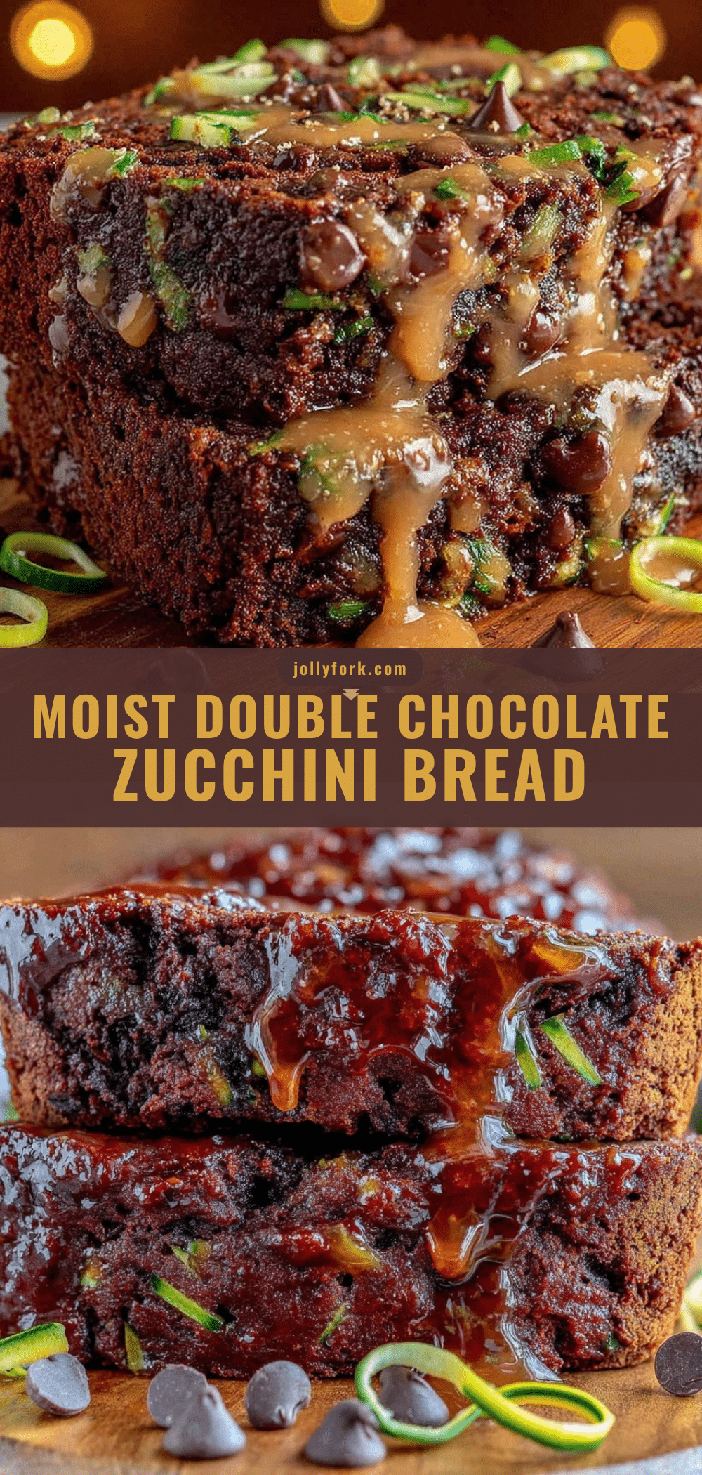 double chocolate chip zucchini bread recipe