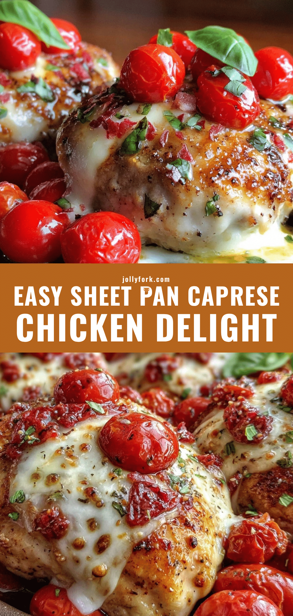 Easy Sheet Pan Caprese Chicken recipe