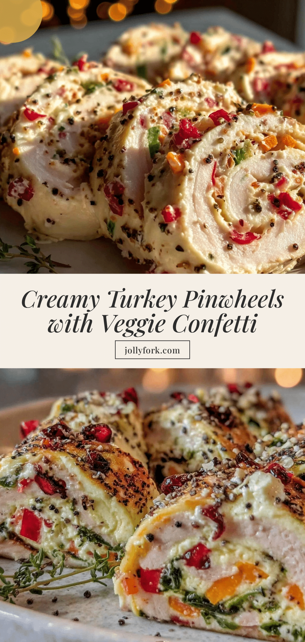 Fresh Turkey Cream Cheese Pinwheel Roll-Ups recipe