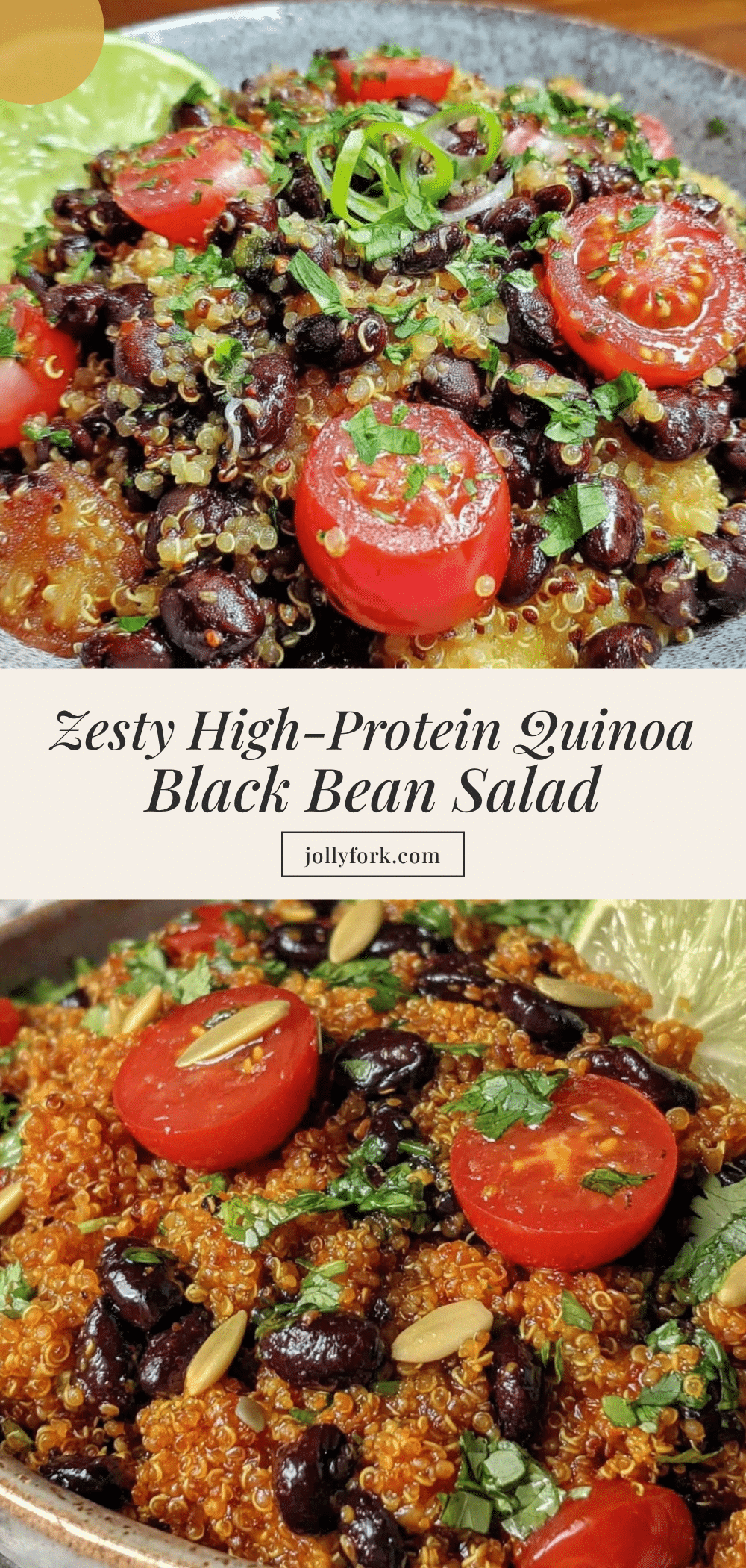 healthy high-protein quinoa and black bean salad recipe