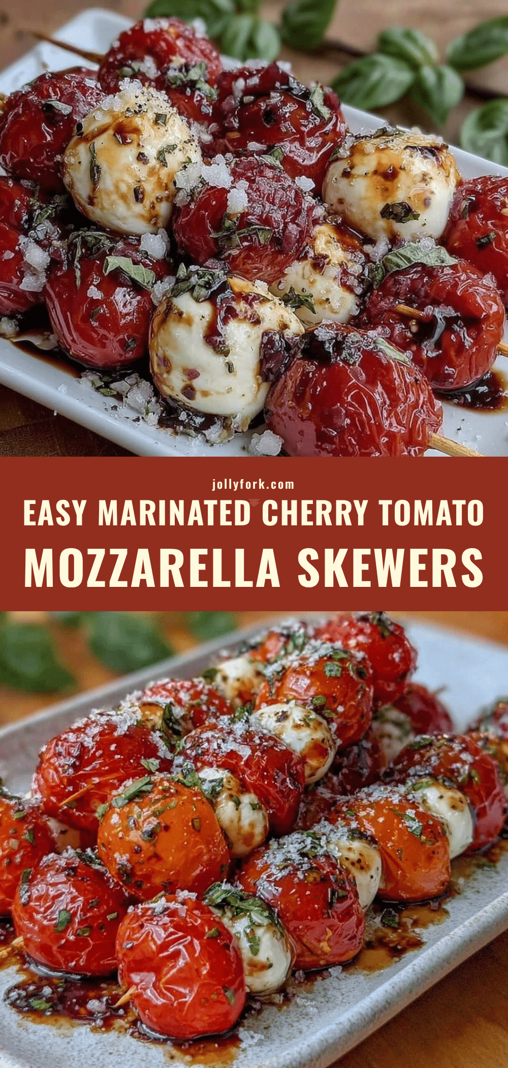 marinated cherry tomato and mozzarella skewers recipe