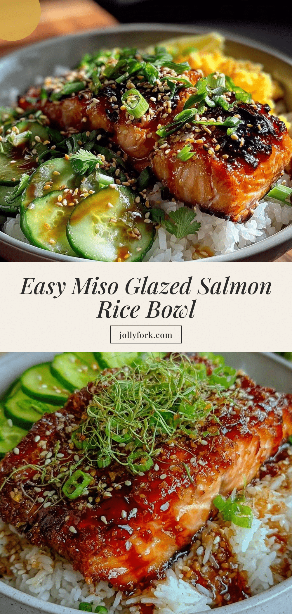 miso glazed salmon rice bowl recipe