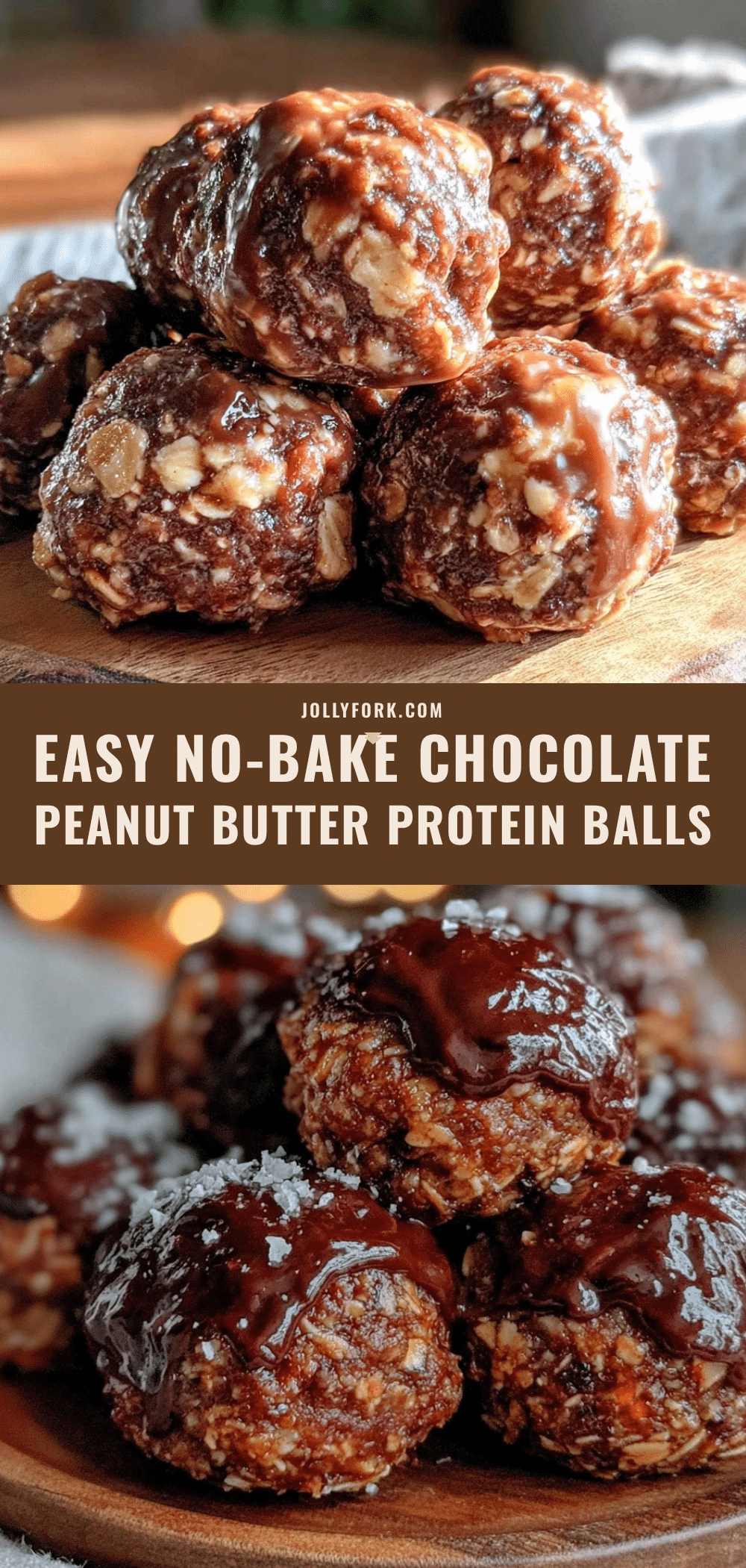 no-bake chocolate peanut butter protein balls recipe