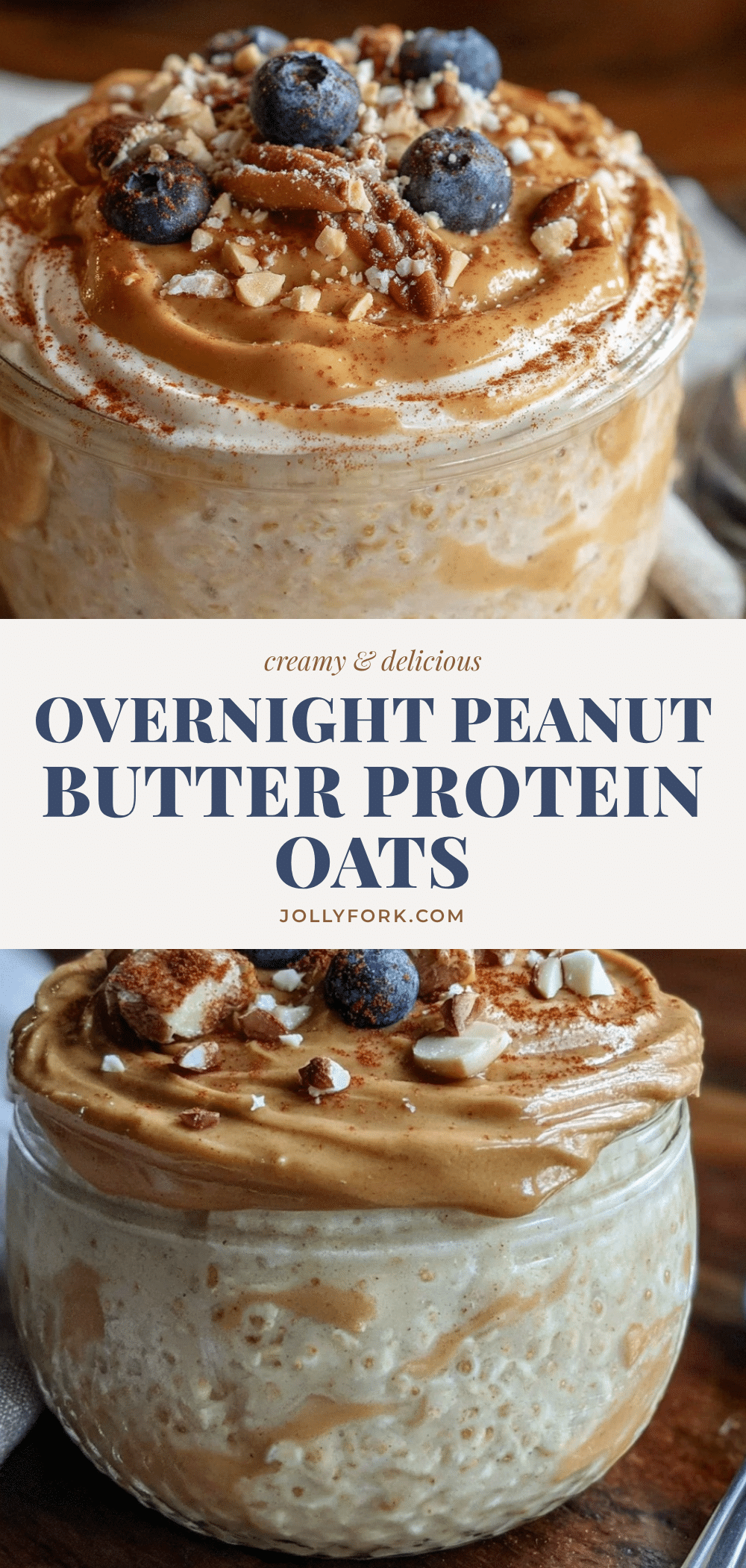 overnight peanut butter protein oats recipe
