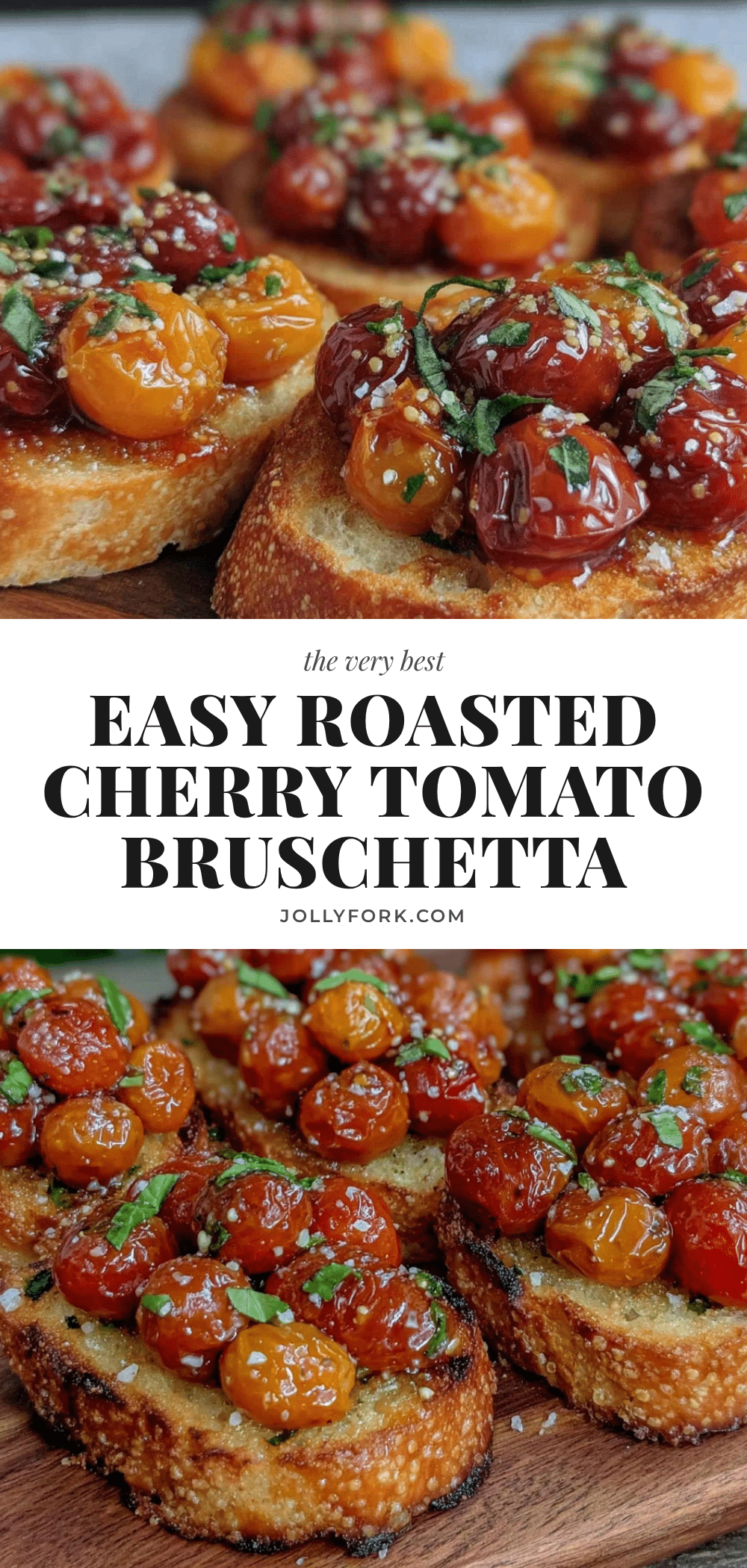 roasted cherry tomato bruschetta recipe