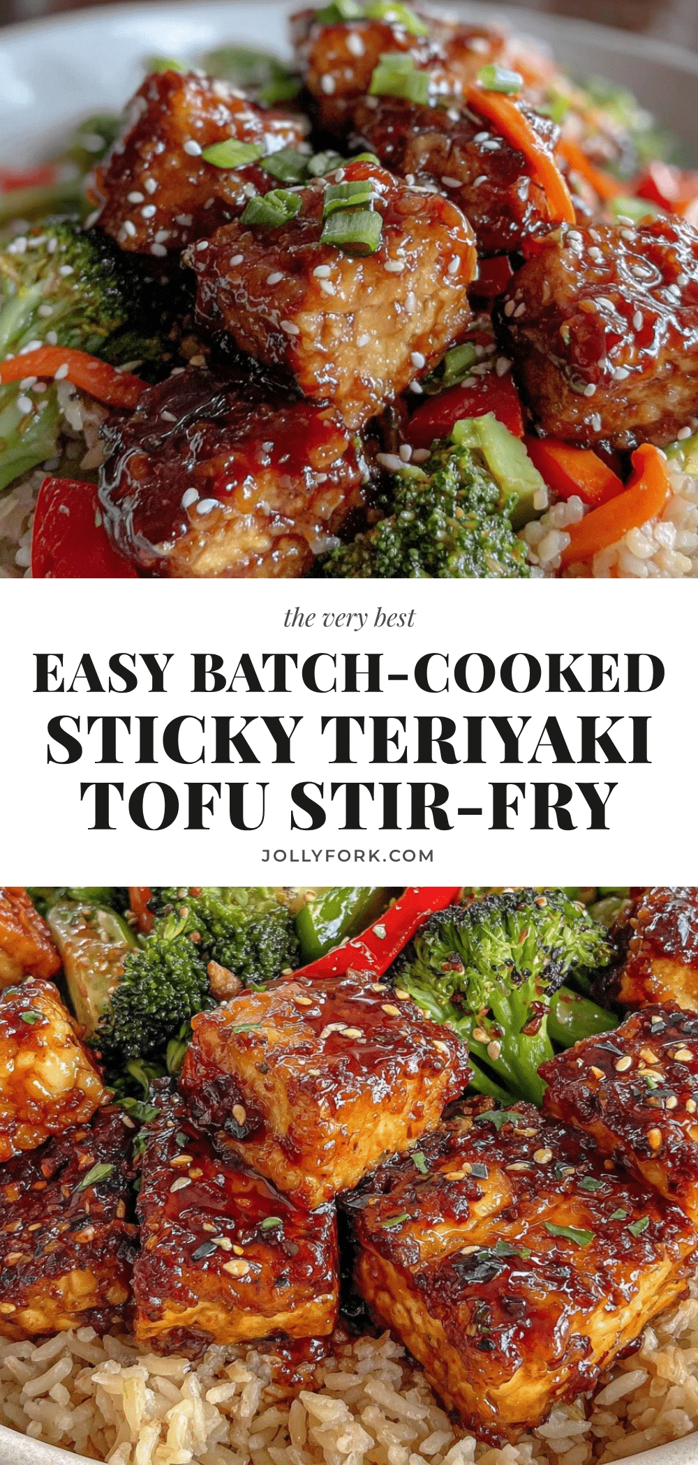 sticky teriyaki tofu stir-fry recipe