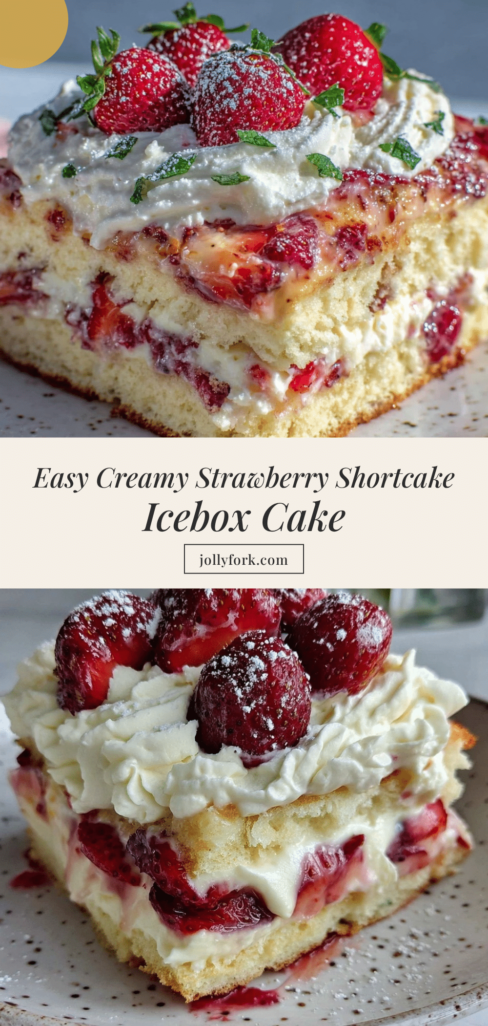 strawberry shortcake icebox cake recipe
