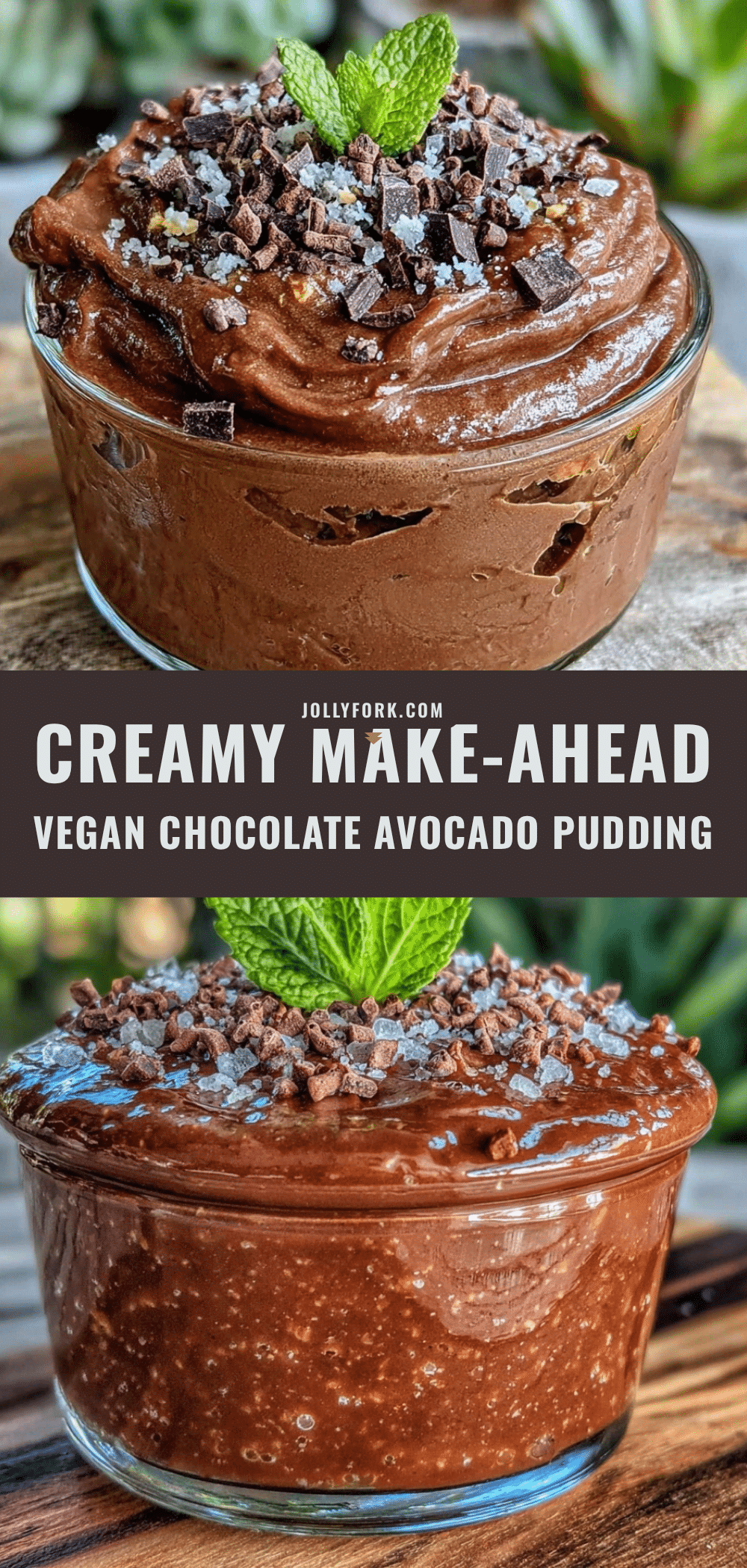 vegan chocolate avocado pudding recipe