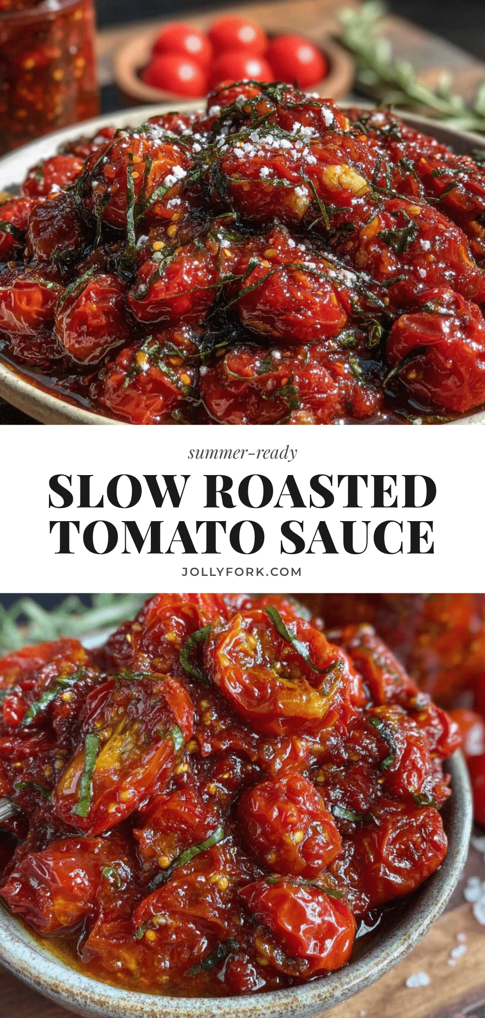 best slow-roasted cherry tomato sauce for freezing recipe