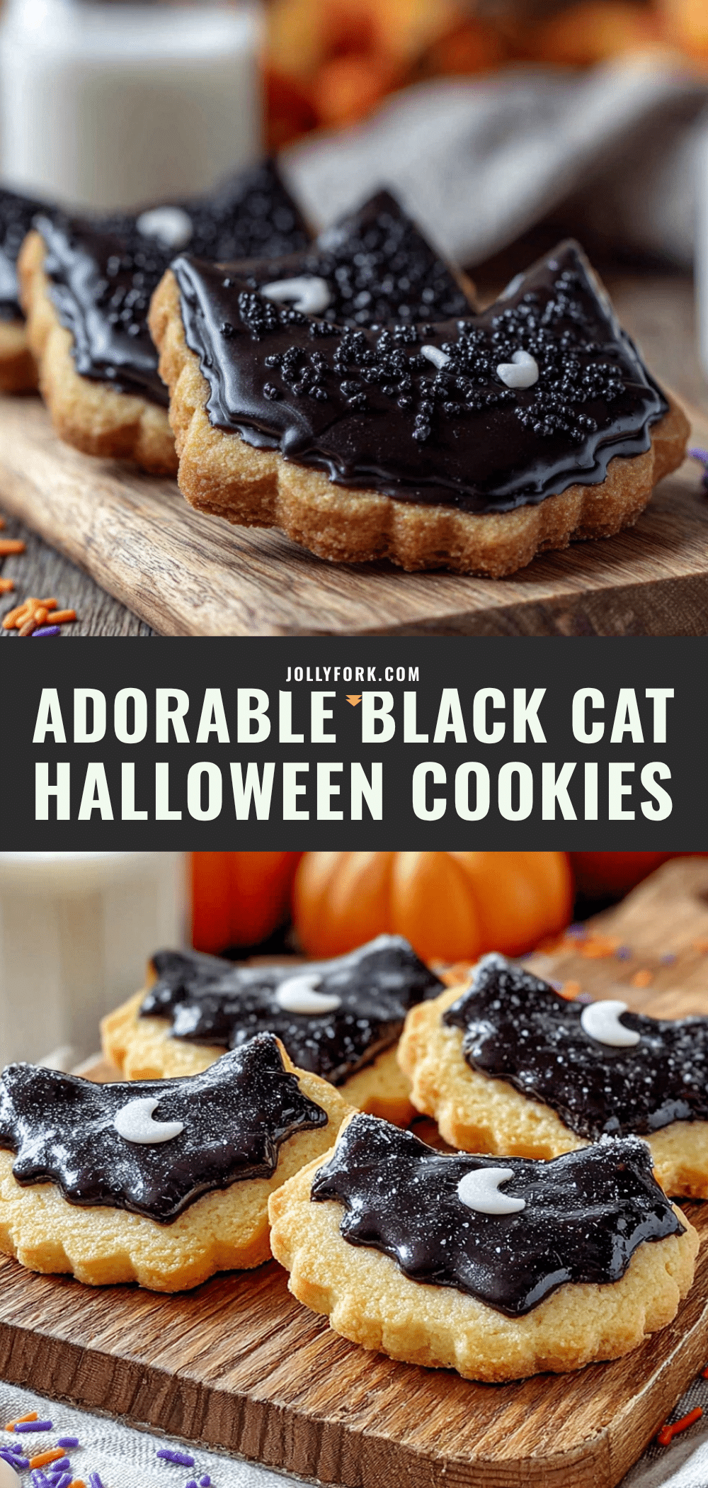 black cat halloween sugar cookies recipe