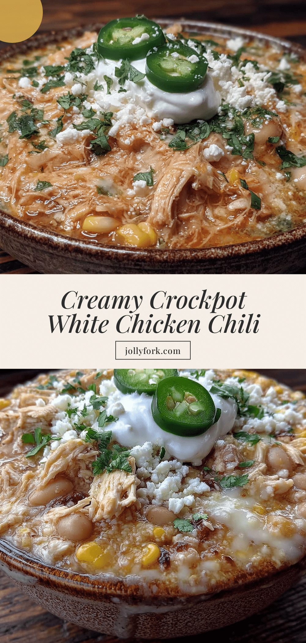 creamy crockpot white chicken chili recipe