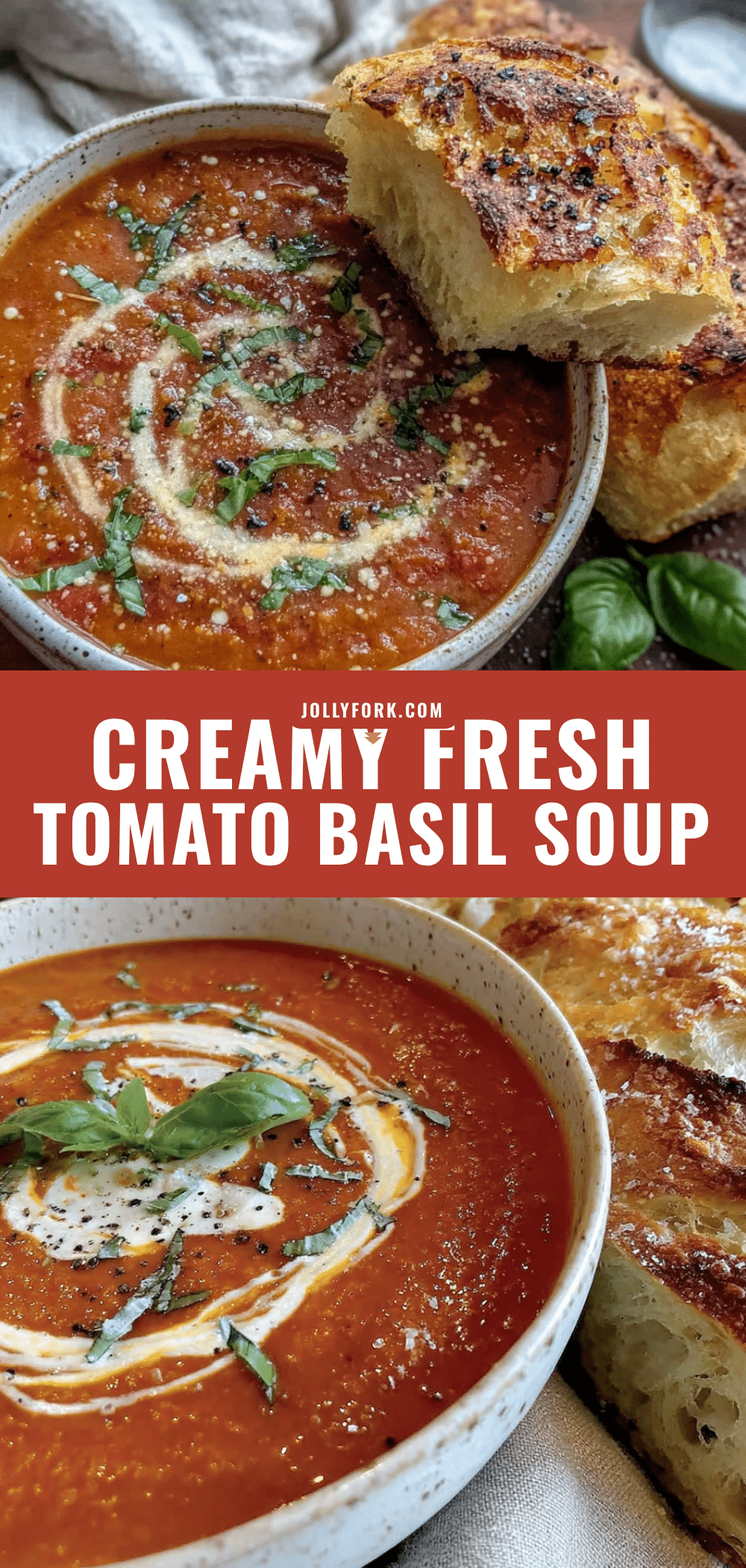 creamy tomato basil soup from fresh tomatoes recipe