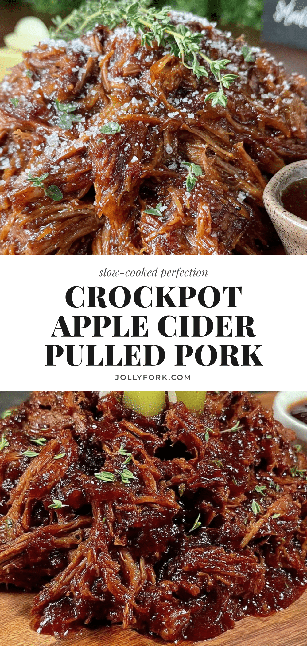 Crockpot Apple Cider Pulled Pork recipe