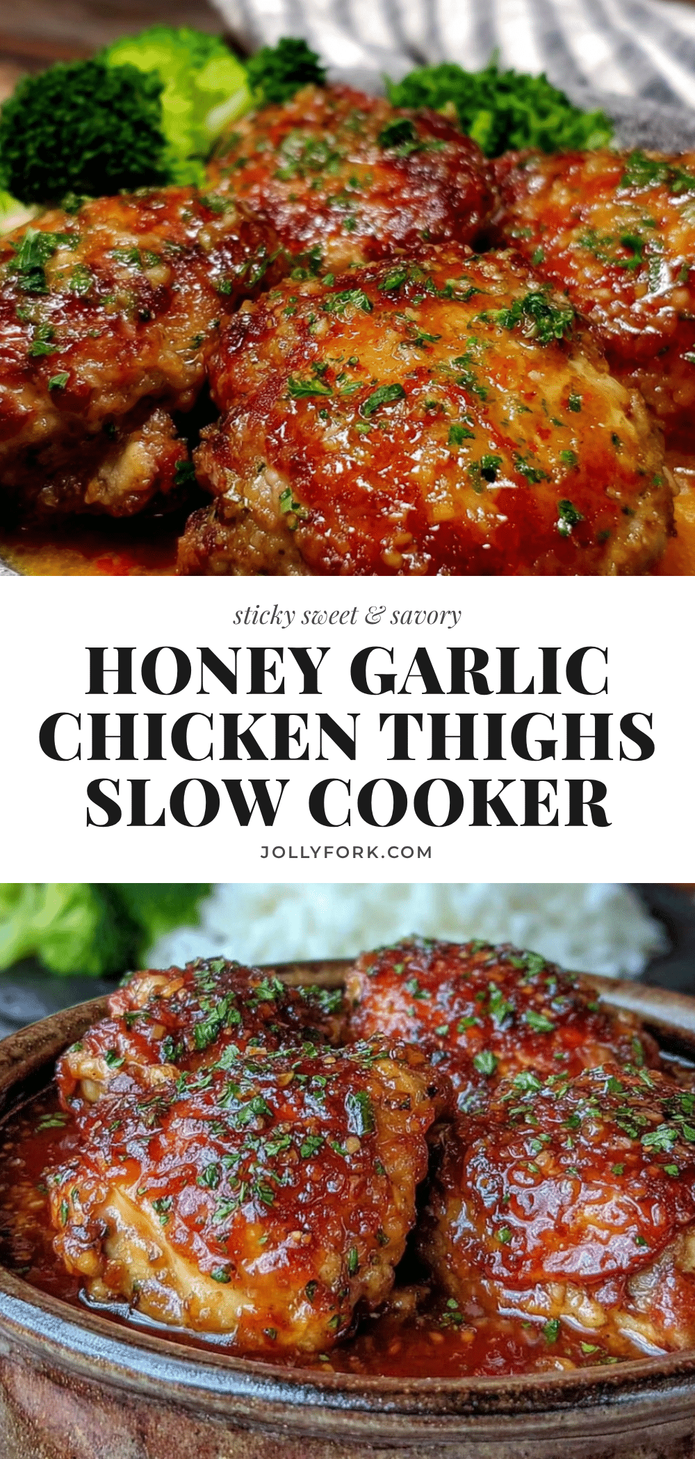 crockpot honey garlic chicken thighs recipe