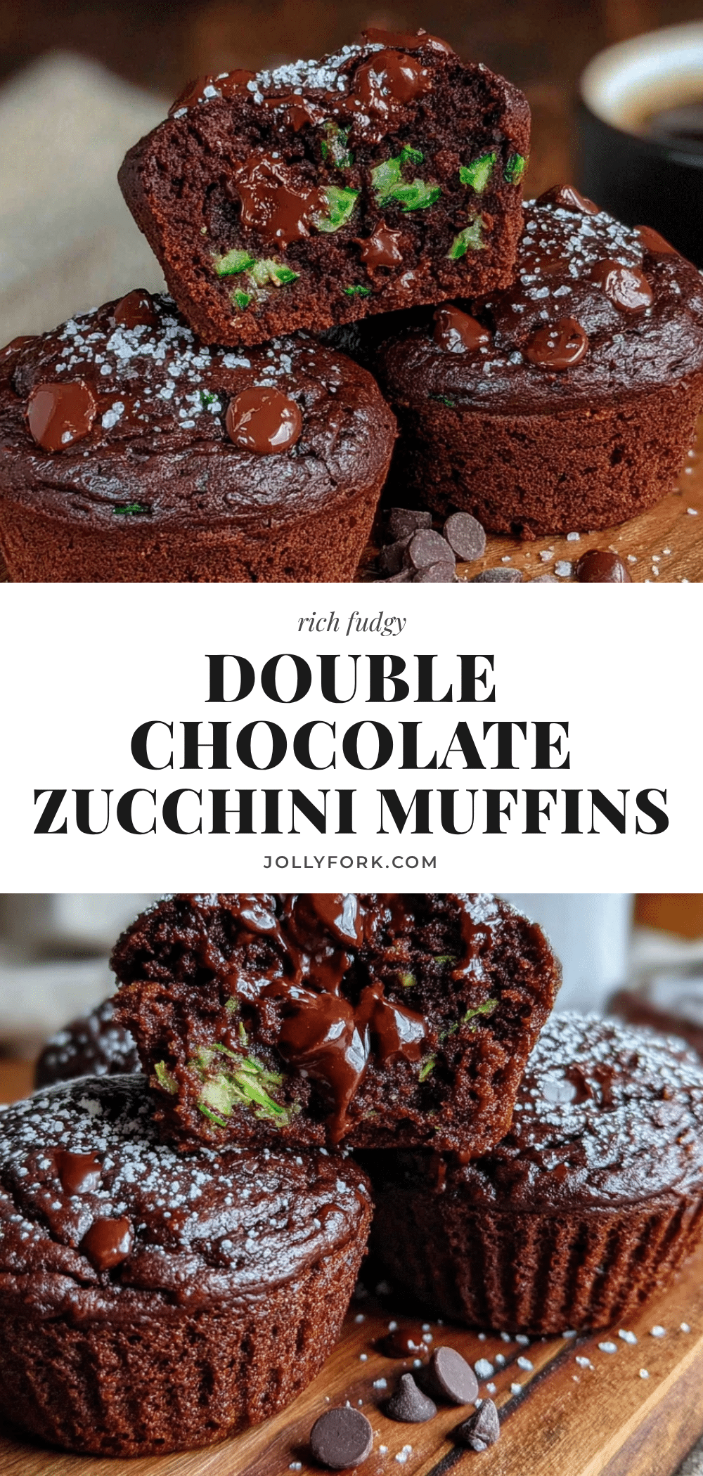 double chocolate zucchini muffins recipe