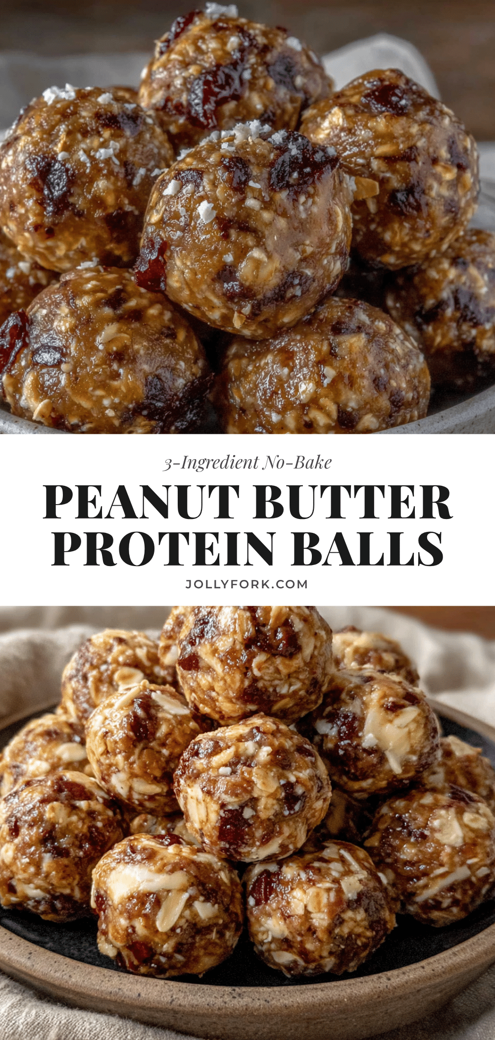 easy 3-ingredient peanut butter protein balls recipe