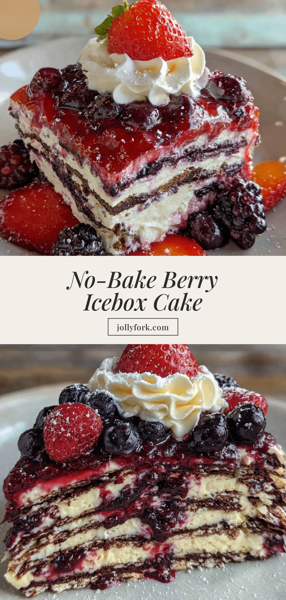 easy no-bake berry icebox cake recipe