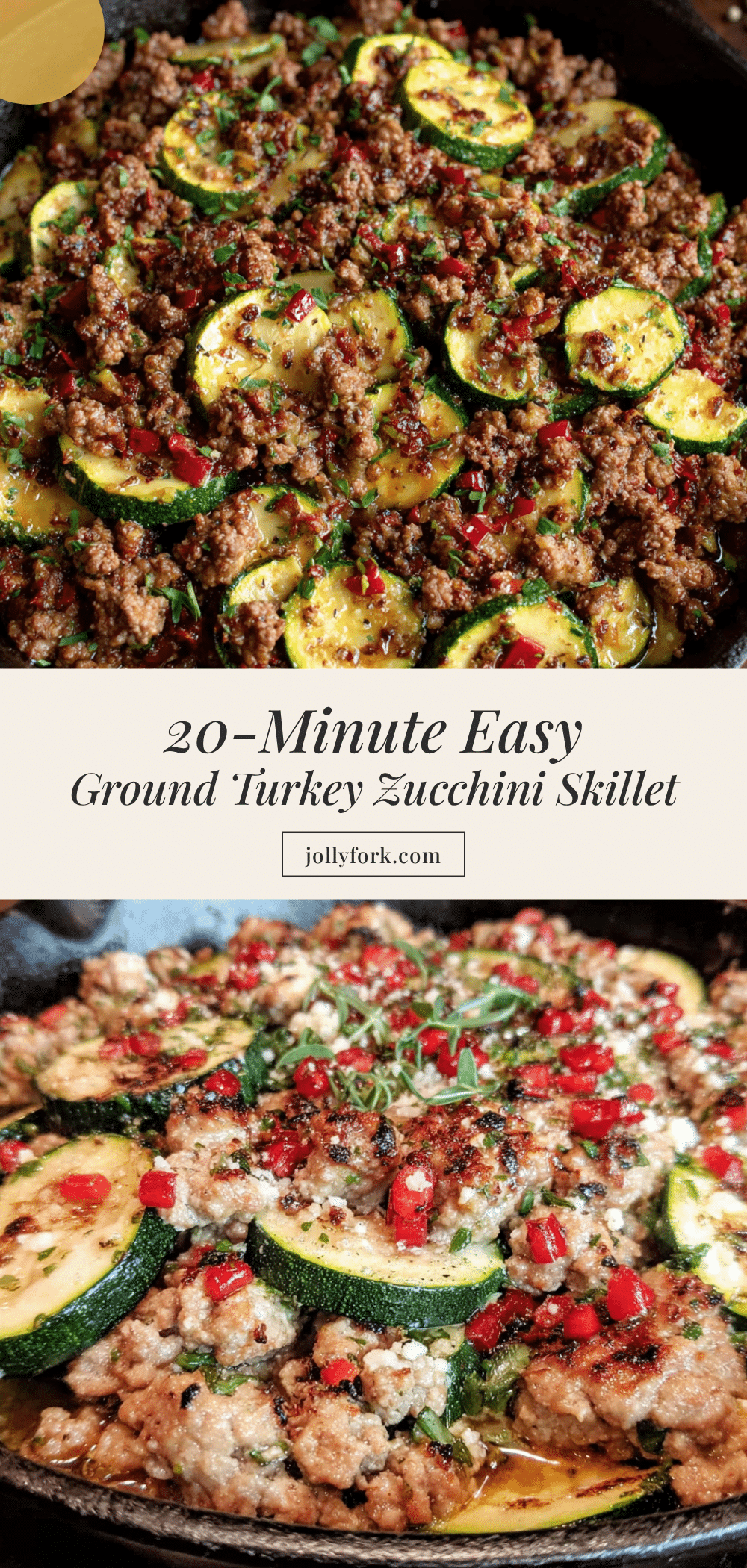 ground turkey zucchini skillet recipe