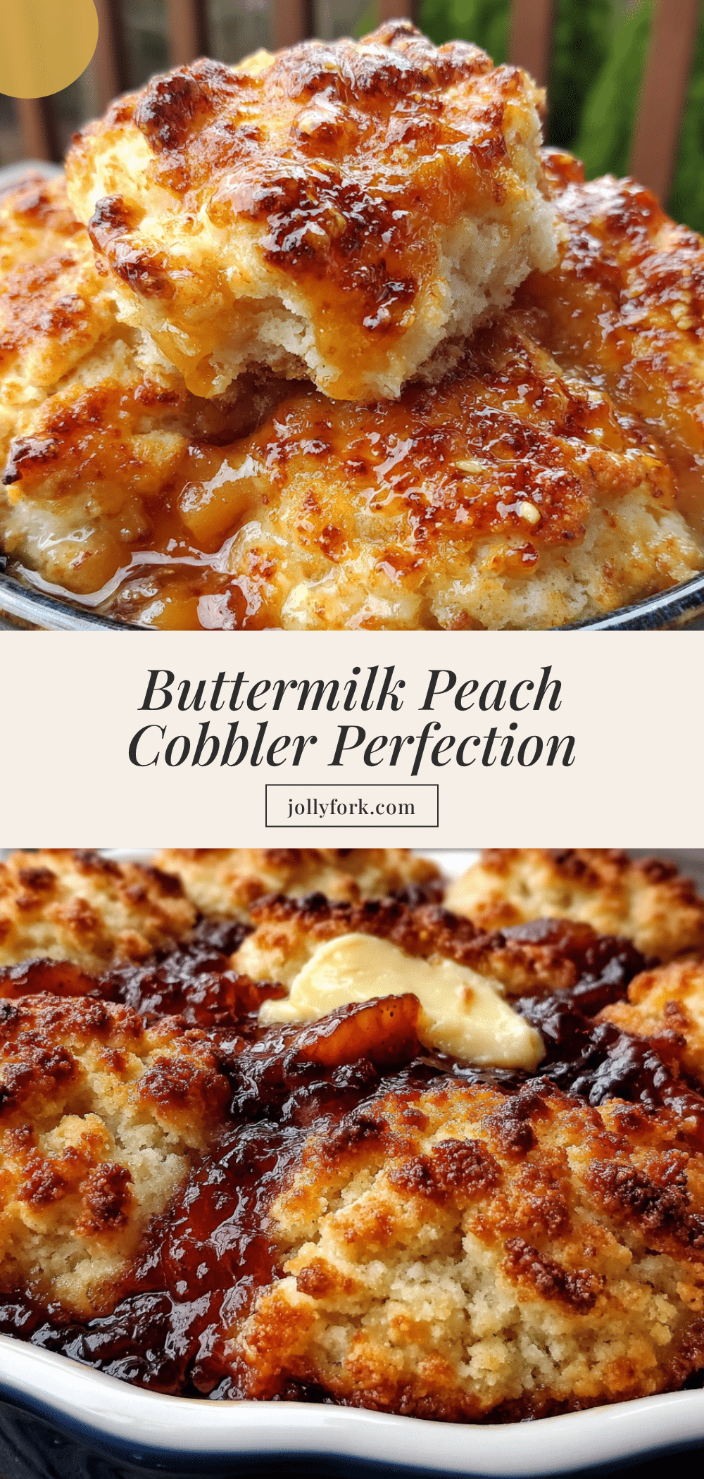 homemade peach cobbler with buttermilk biscuit topping recipe