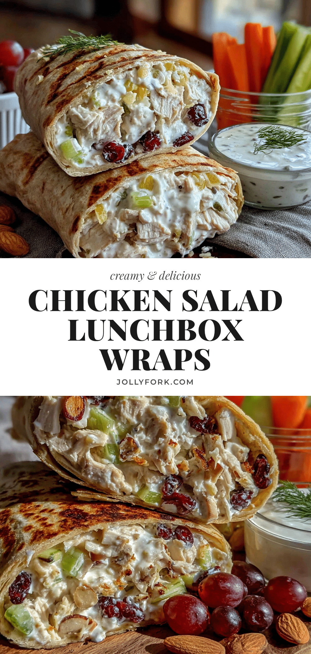 no-mayo chicken salad wraps recipe