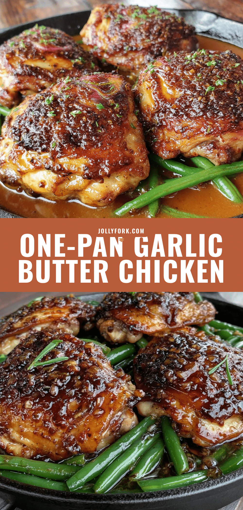 one-pan garlic butter chicken thighs with green beans recipe