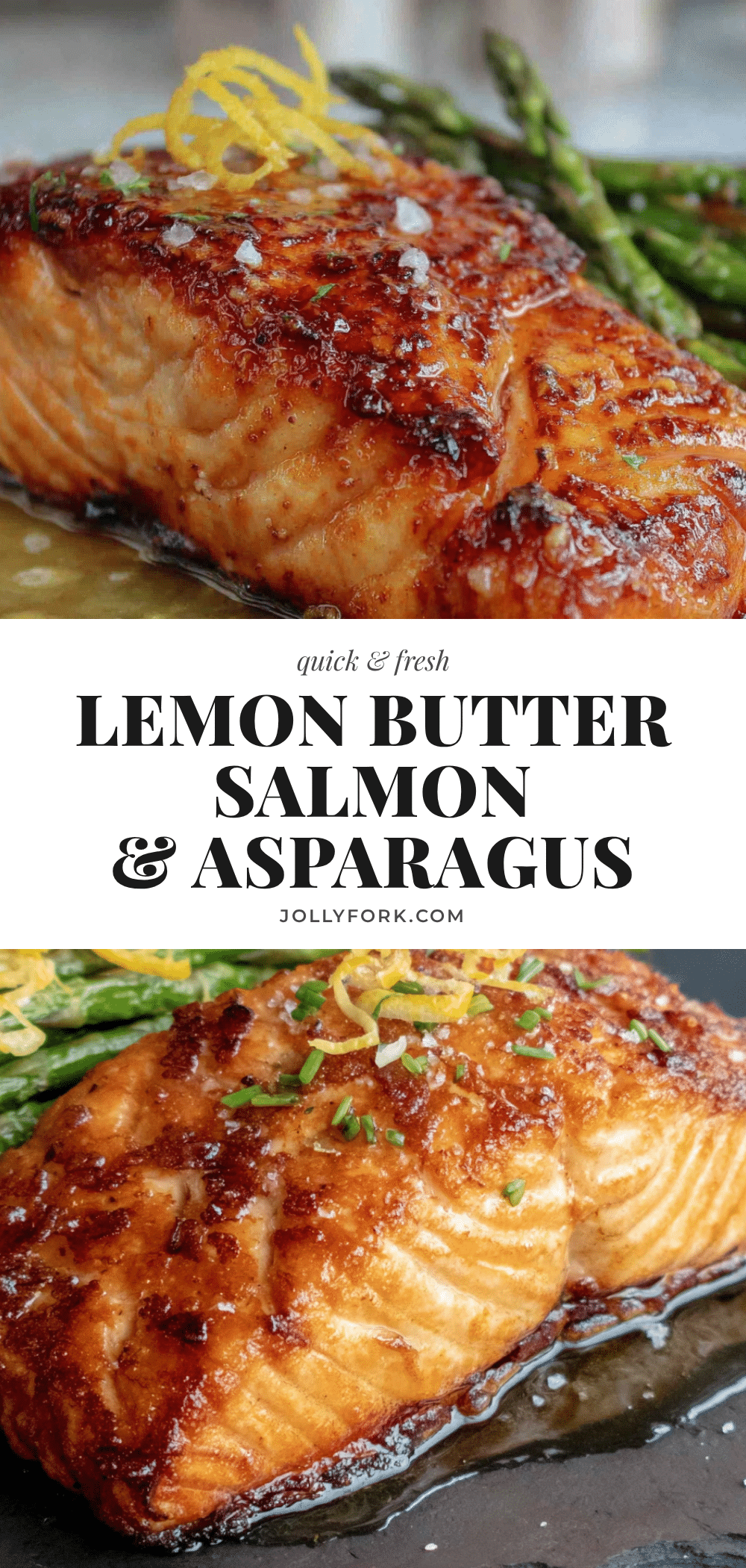 one-pan lemon butter salmon with asparagus recipe