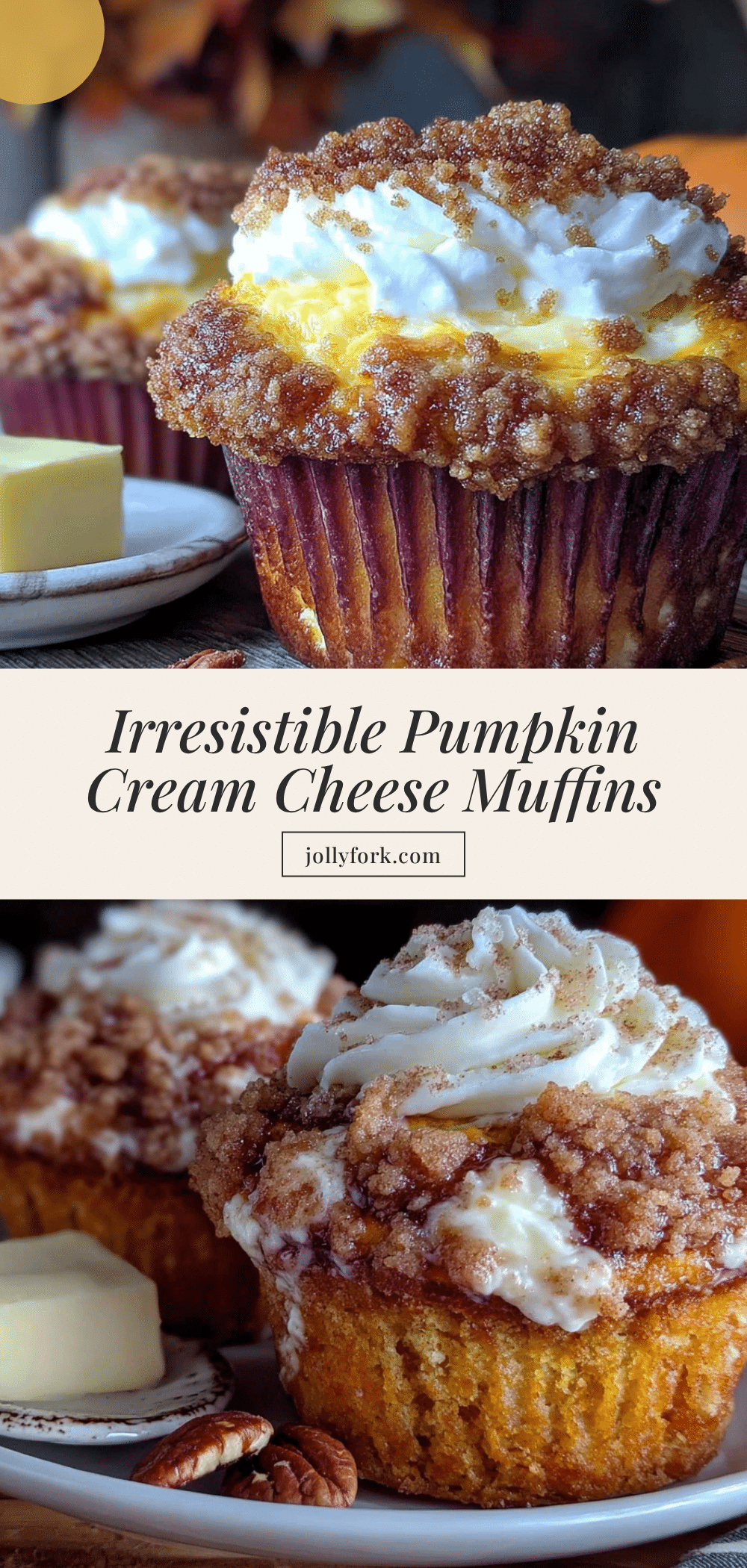 pumpkin cream cheese muffins recipe