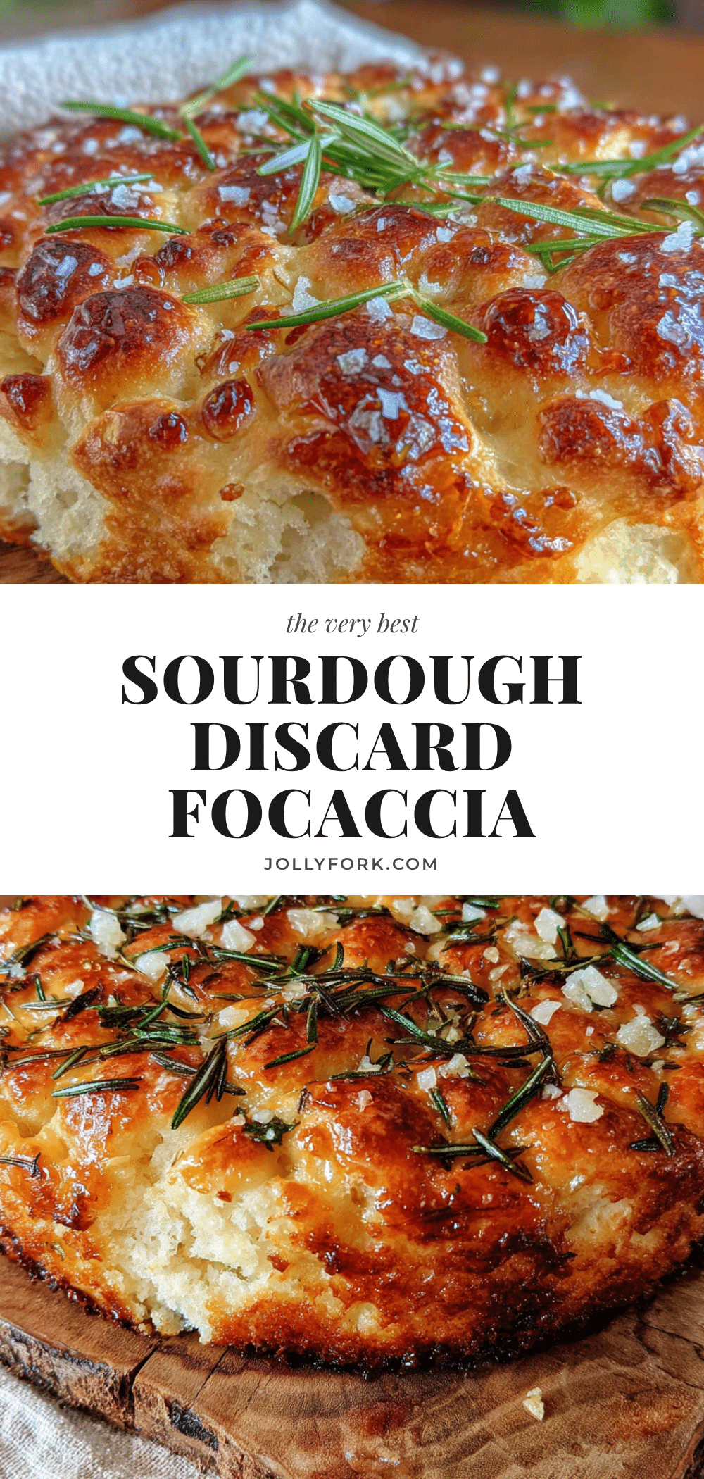 Sourdough discard focaccia recipe