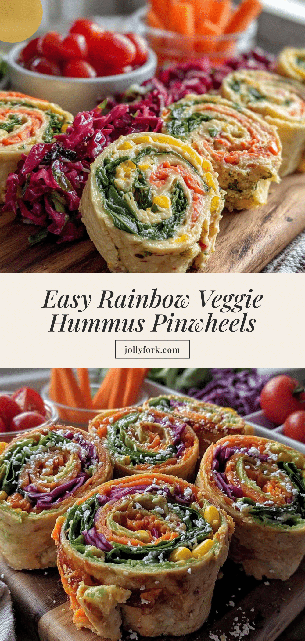 veggie hummus pinwheels recipe