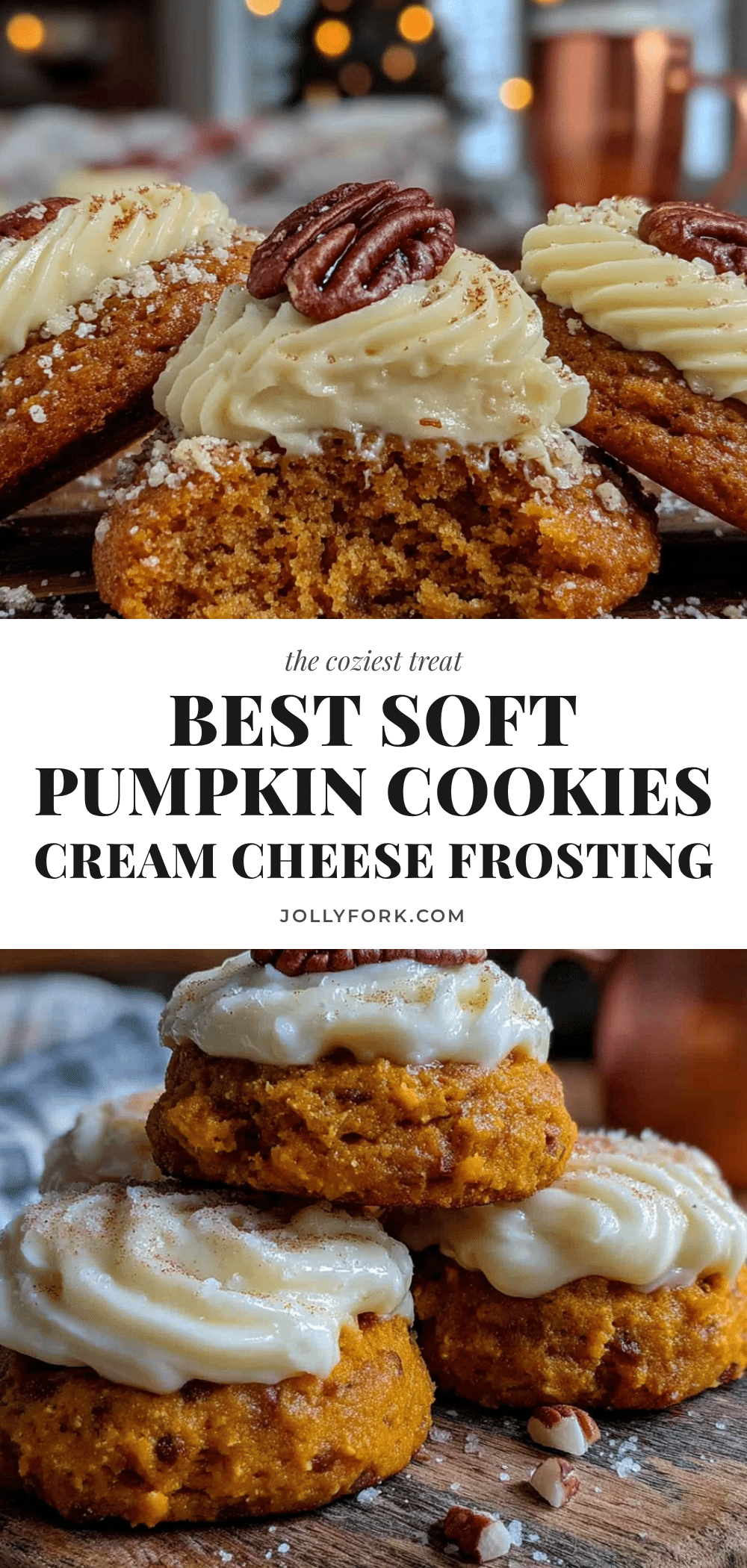 best soft pumpkin cookies with cream cheese frosting recipe