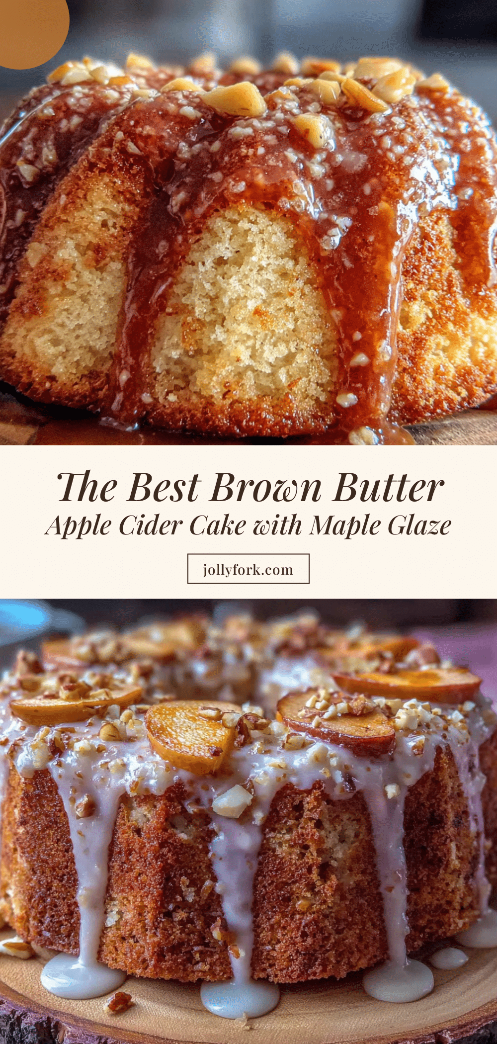 brown butter apple cider cake recipe