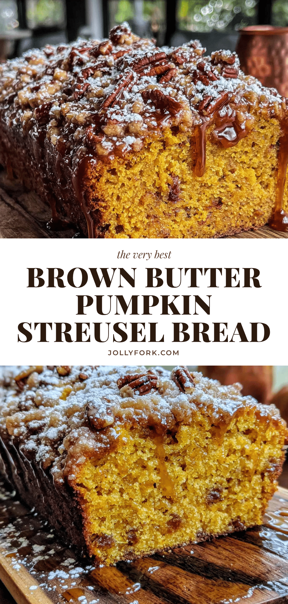 brown butter pumpkin bread with streusel topping recipe