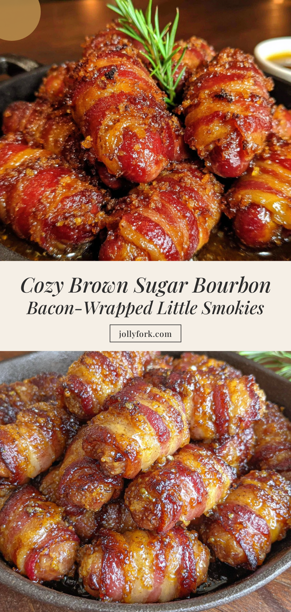 brown sugar bourbon bacon-wrapped little smokies recipe