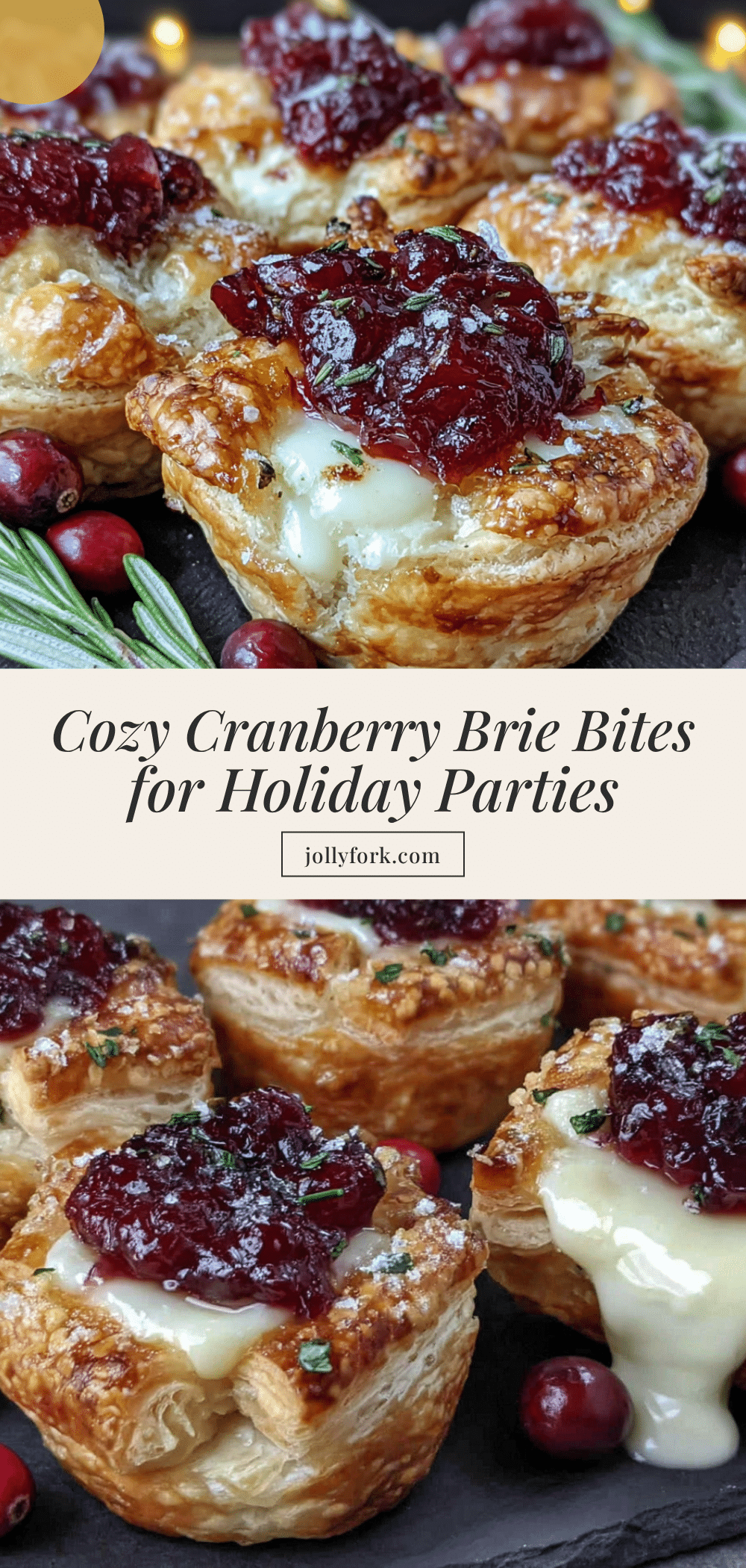 cranberry brie bites recipe