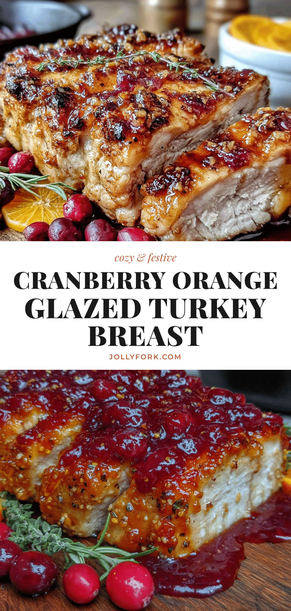 cranberry orange glazed turkey breast recipe