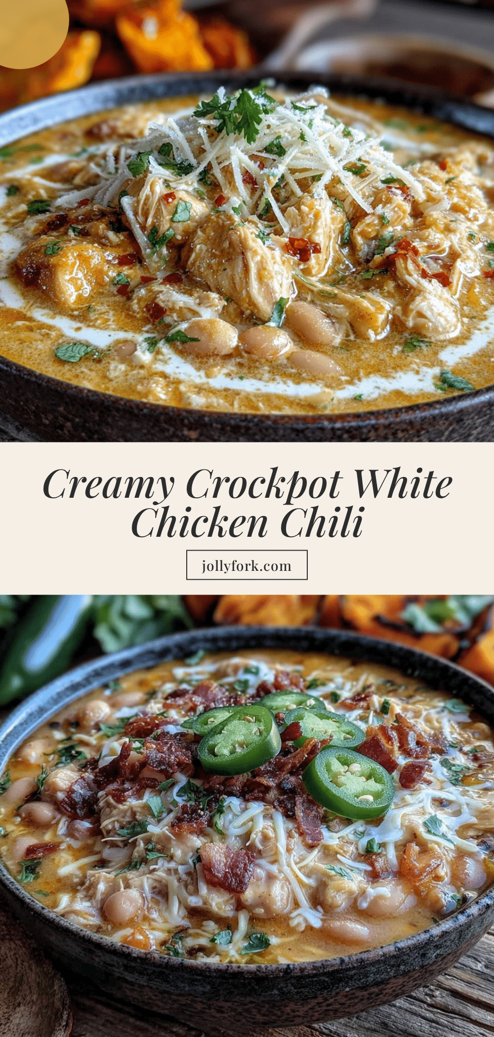 creamy crockpot white chicken chili with pumpkin recipe