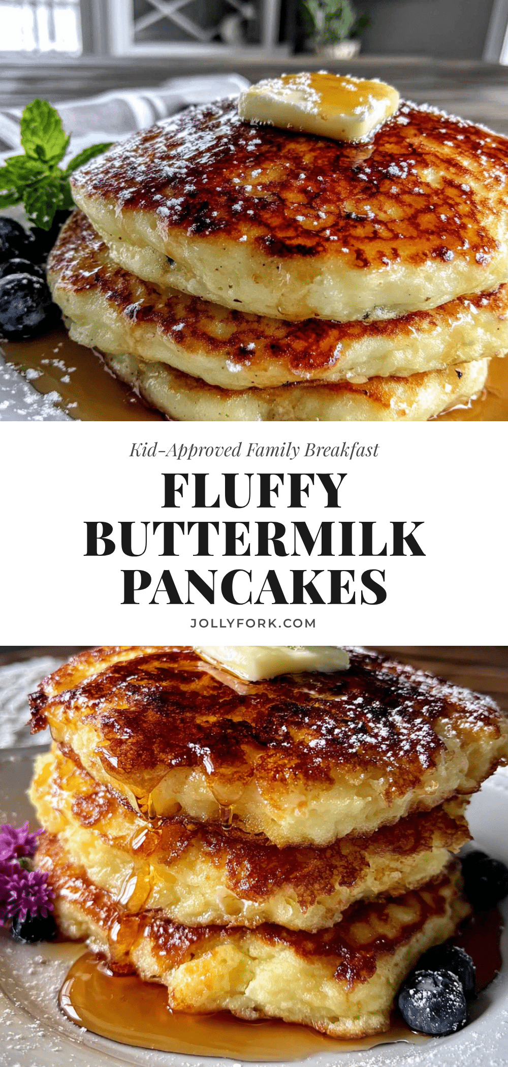 fluffy buttermilk pancakes recipe