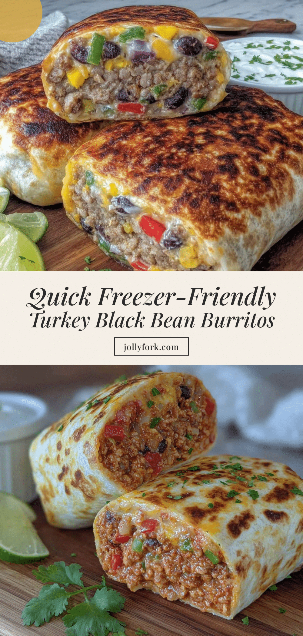 freezer turkey black bean burritos recipe