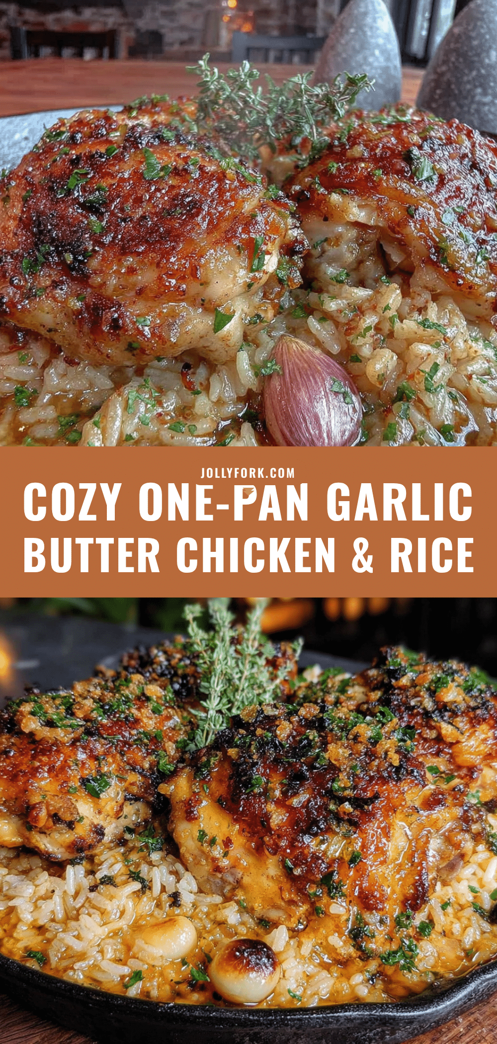garlic butter chicken and rice recipe
