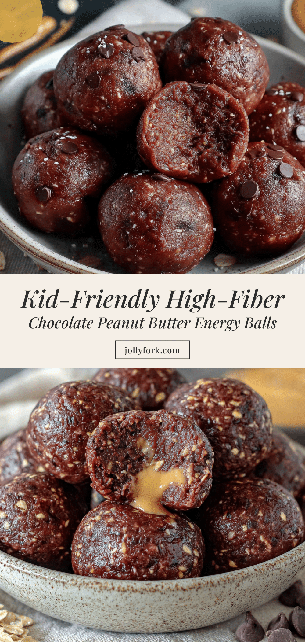 high fiber chocolate peanut butter energy balls recipe