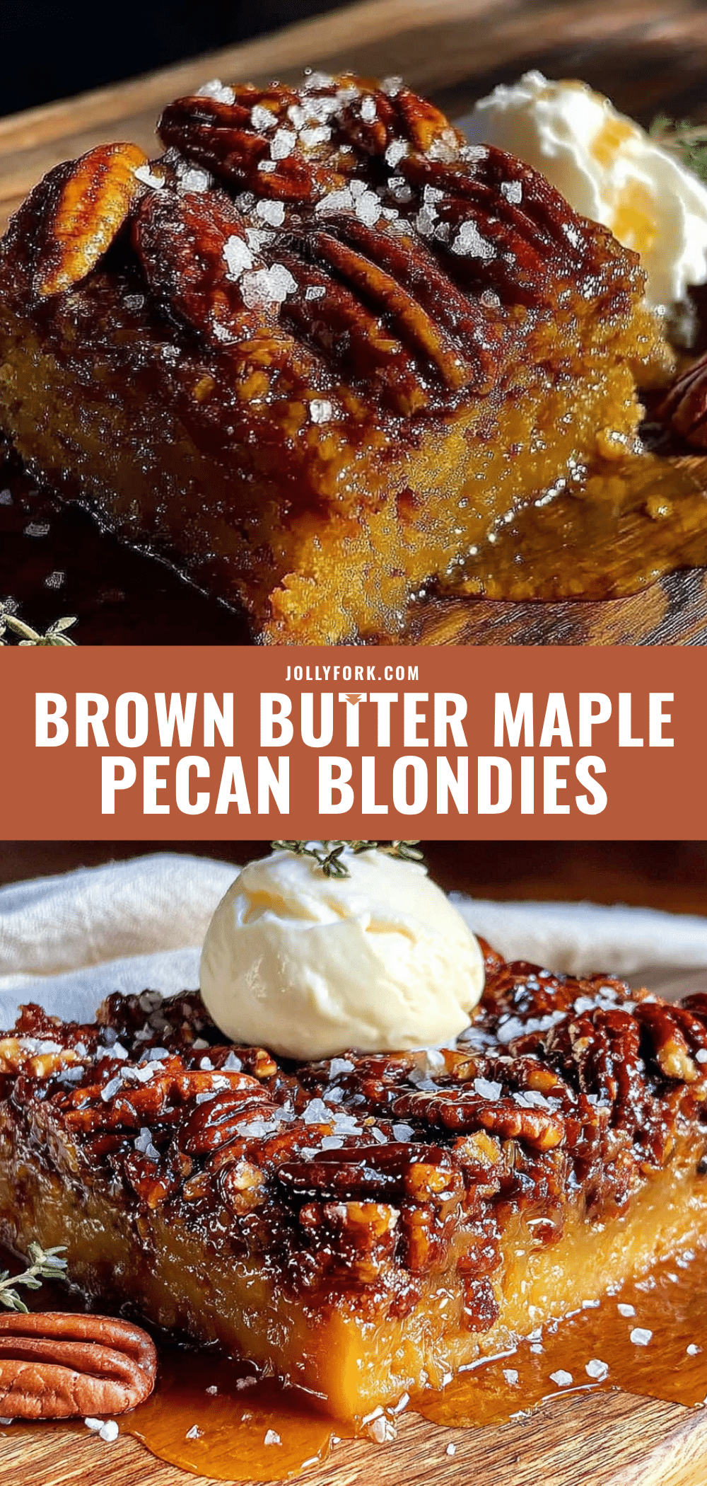 maple pecan blondies recipe