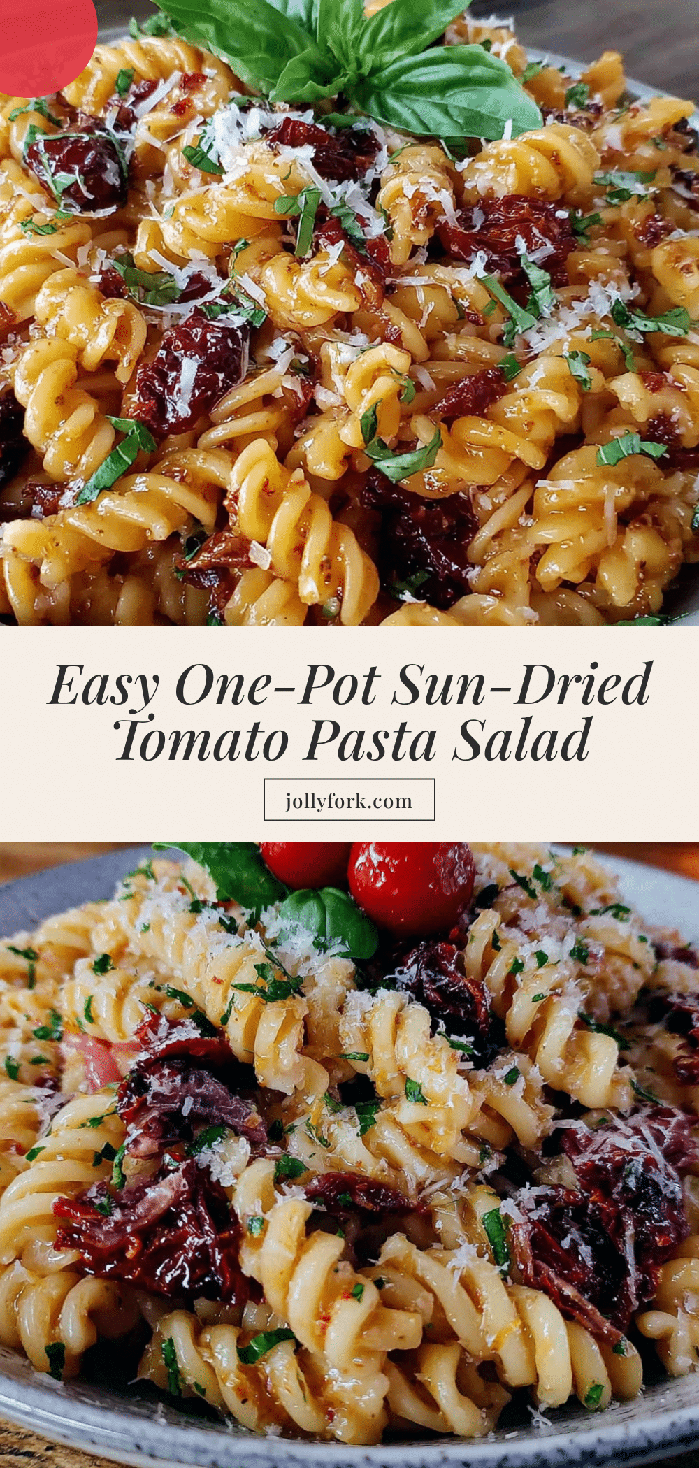 one-pot sun-dried tomato pasta salad recipe