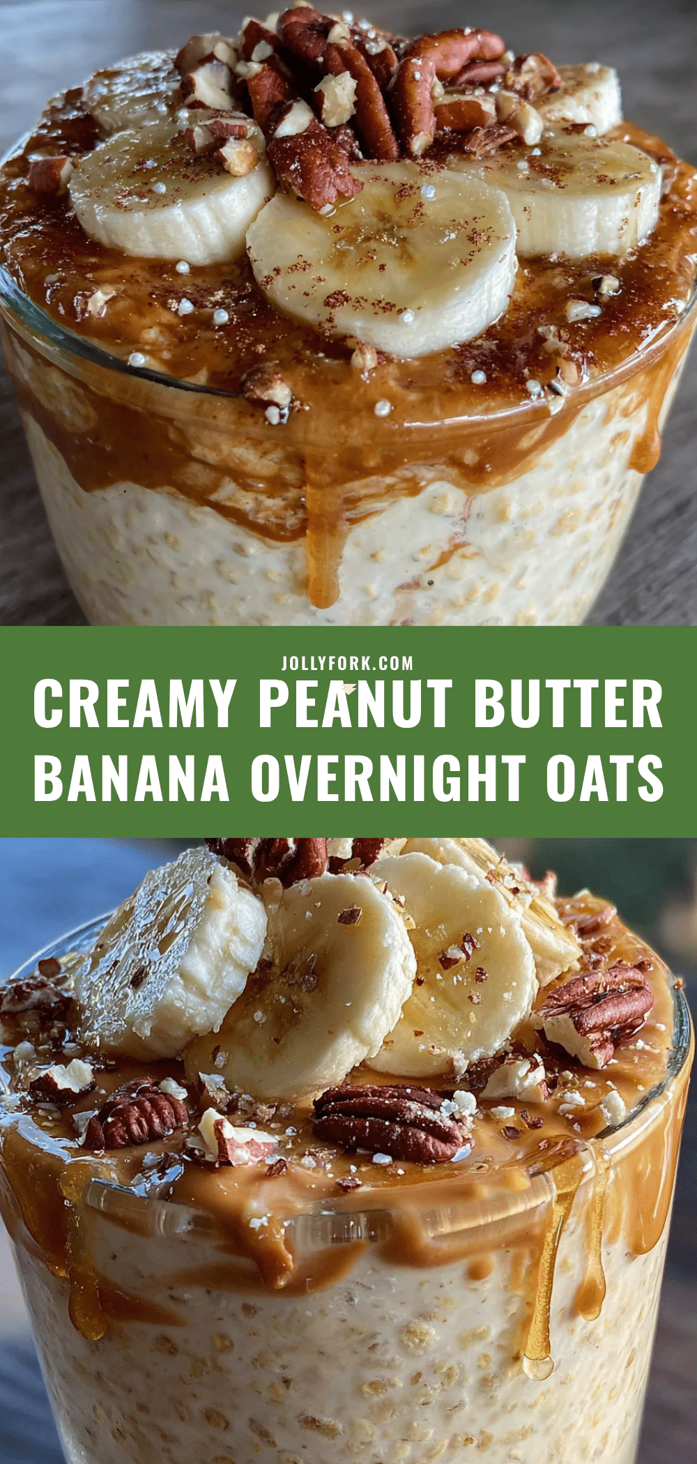 peanut butter banana overnight oats recipe