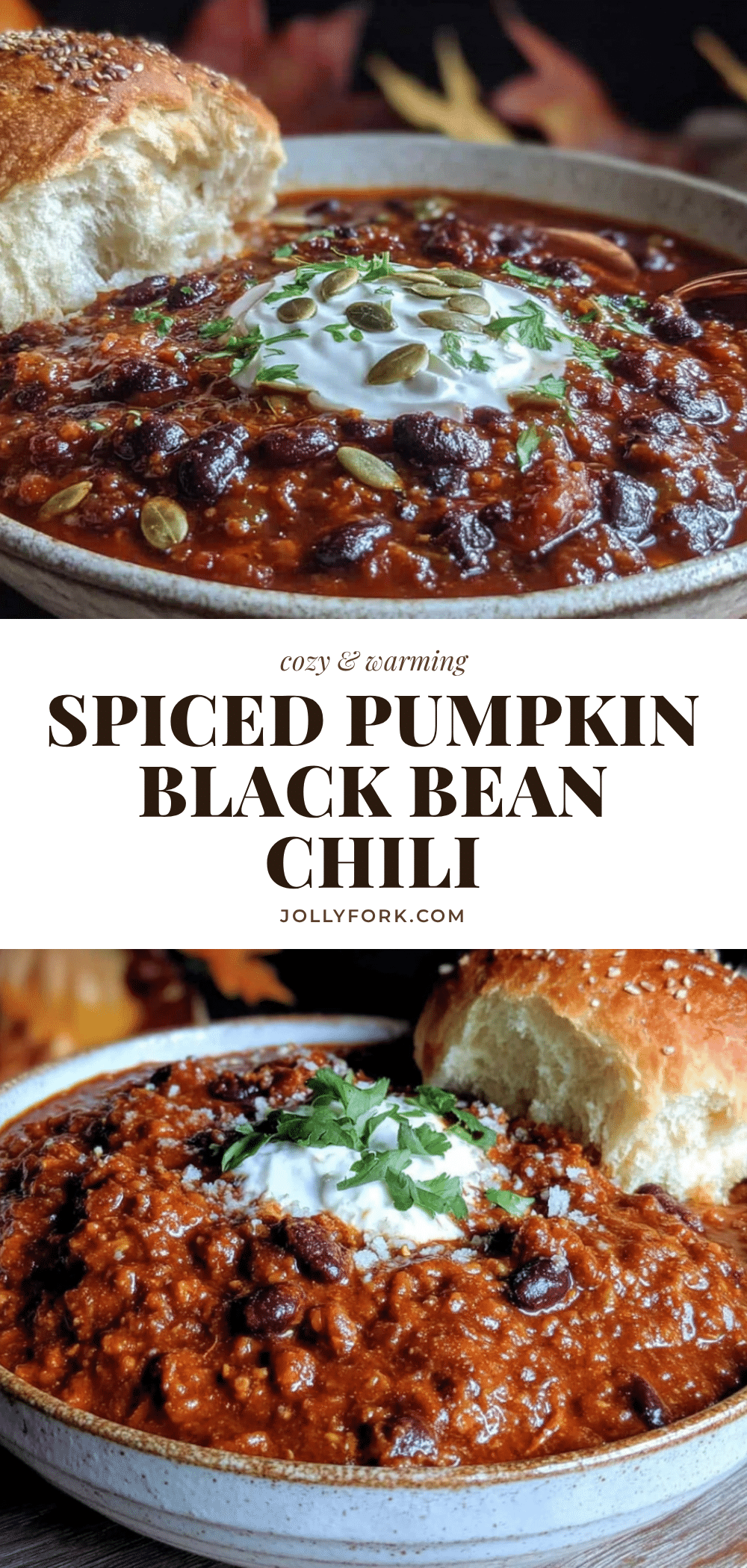 pumpkin black bean chili recipe