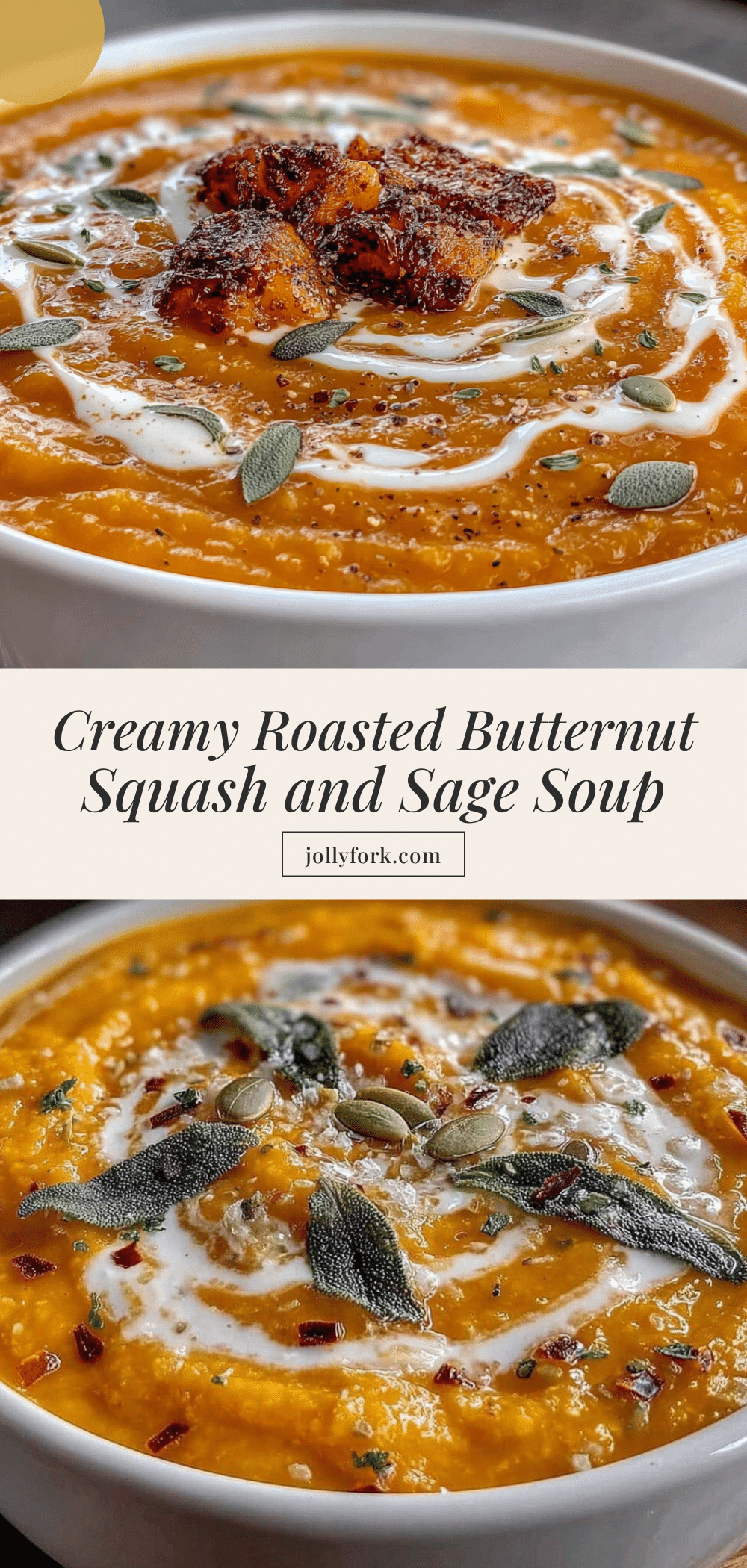 roasted butternut squash soup recipe